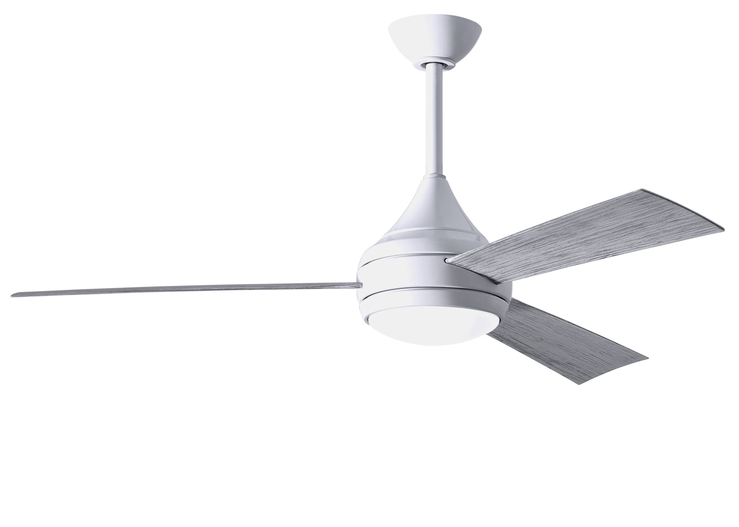 Matthews Fan Company Donaire Wet Location Ceiling Fan Indoor Ceiling Fans Matthews Fan Company 52" Gloss White Barnwood Tone