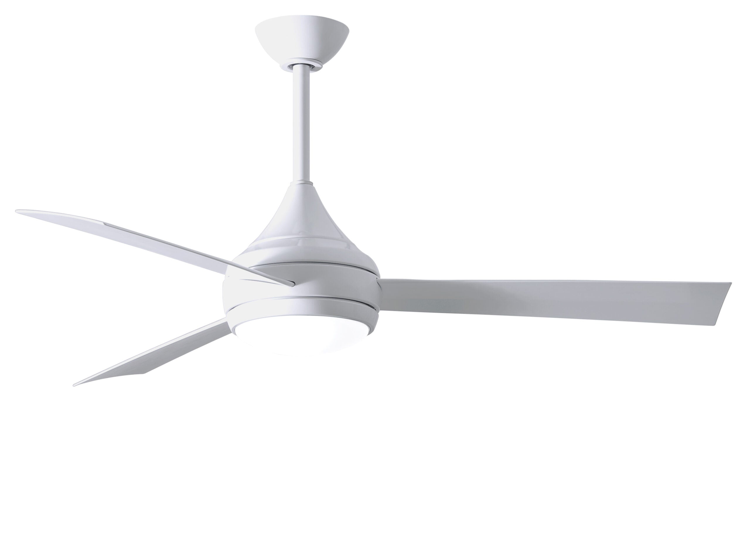 Matthews Fan Company Donaire Wet Location Ceiling Fan Indoor Ceiling Fans Matthews Fan Company 52" Gloss White Gloss White