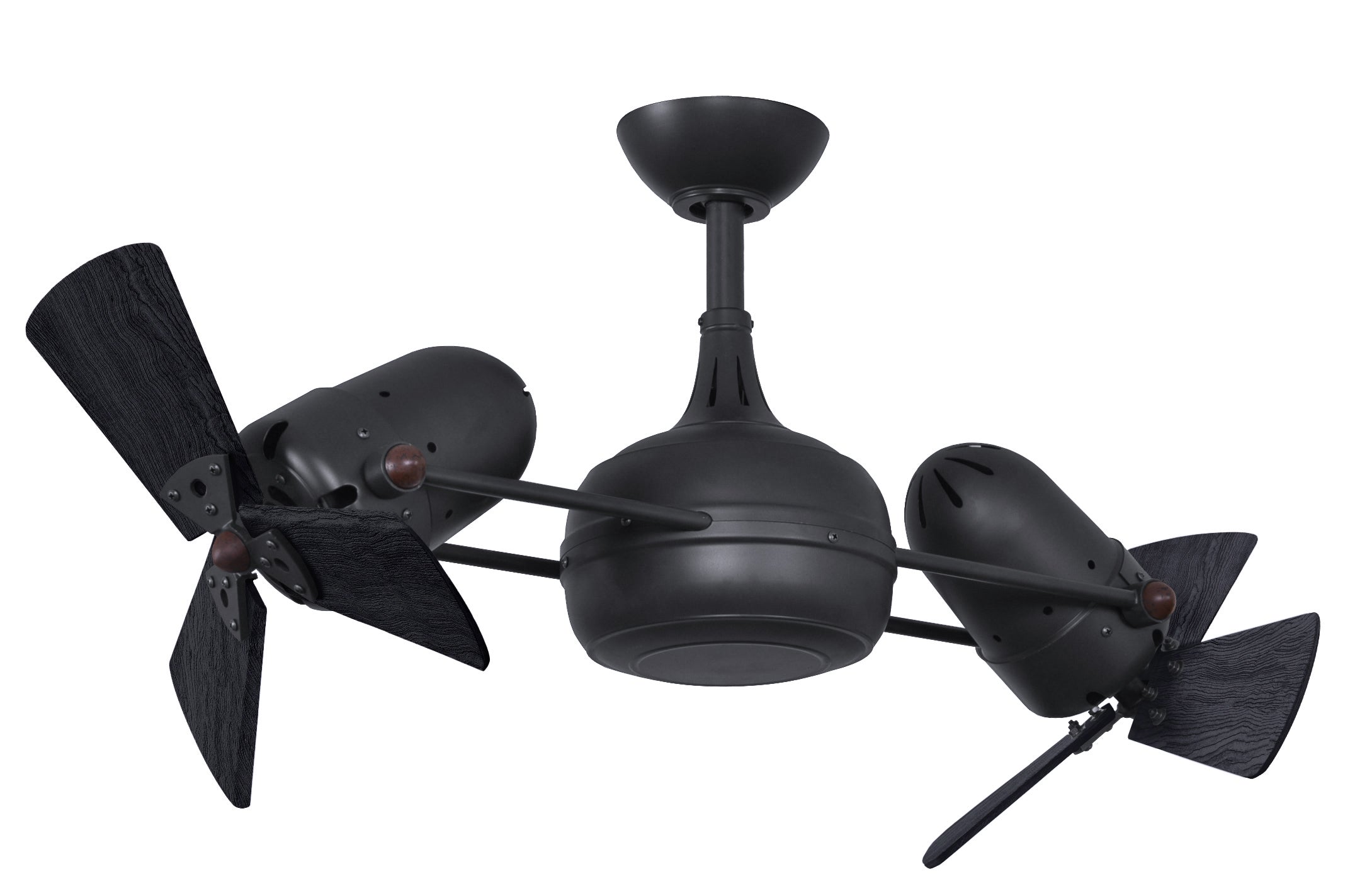 Matthews Fan Company Dagny Rotational Fan Indoor Ceiling Fans Matthews Fan Company 38" Matte Black Matte Black