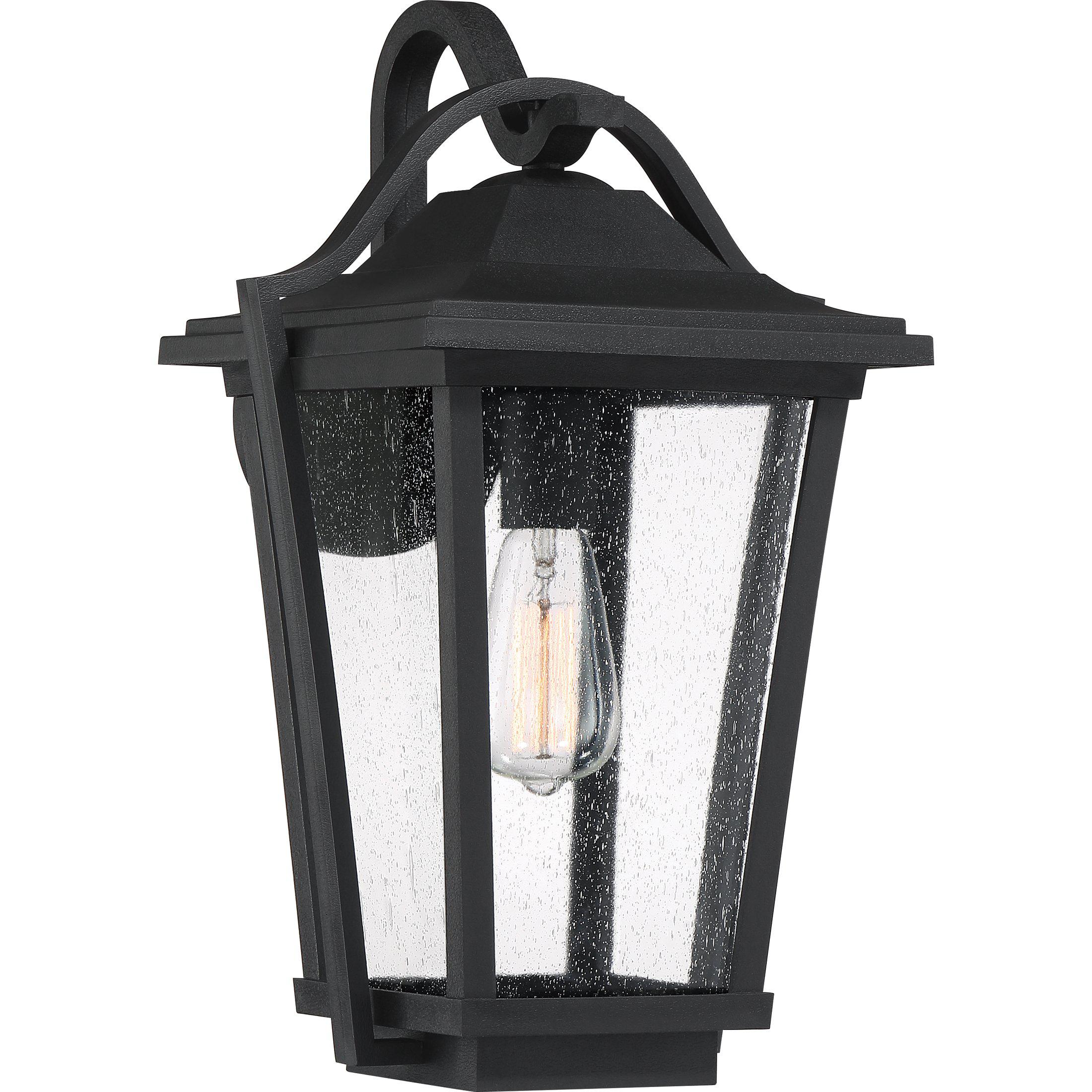 Quoizel  Darius Outdoor Lantern, Large Outdoor Wall Lights Quoizel Earth Black  