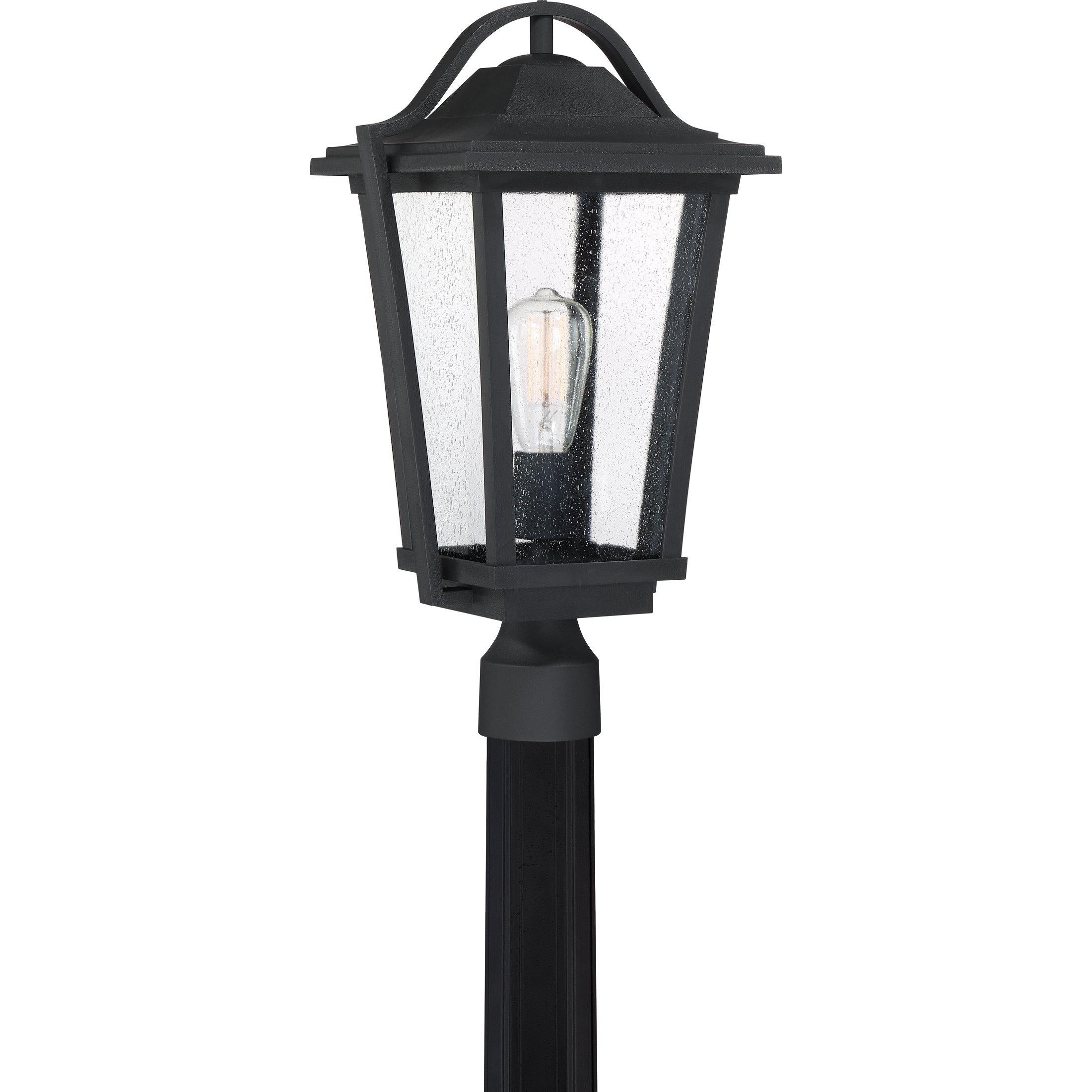 Quoizel  Darius Outdoor Lantern, Post Pier & Post Mount Lights Quoizel Earth Black  