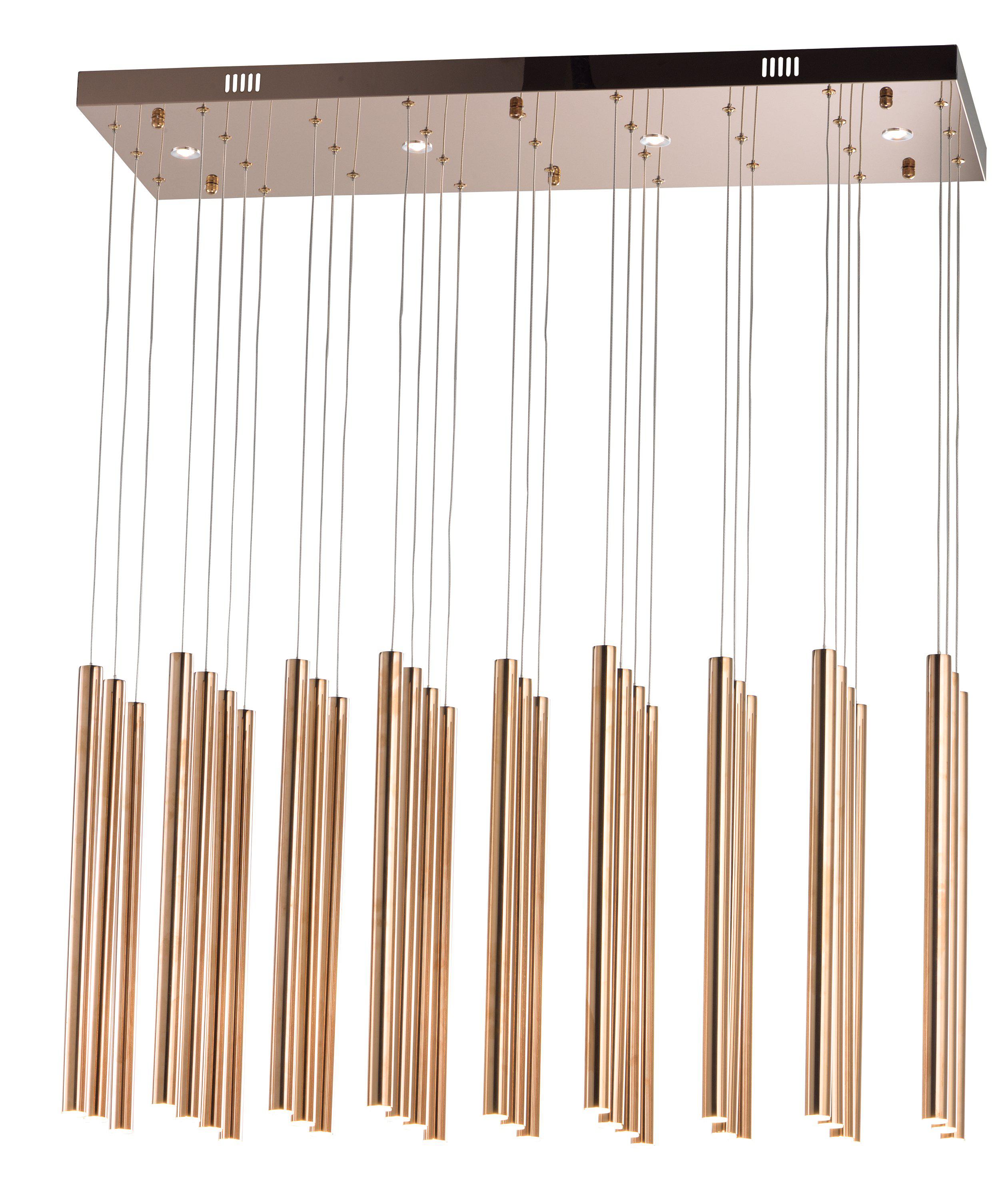 ET2 Flute 35 Light LED Pendant E10010 Pendants ET2 Rose Gold  