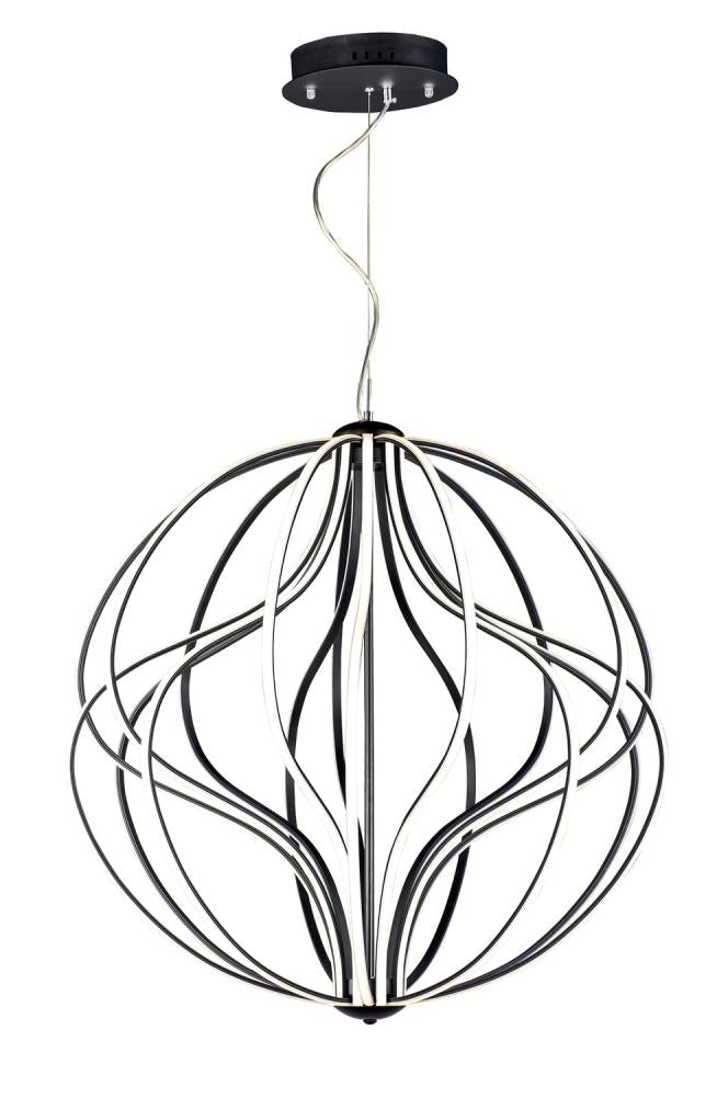 ET2 Aura 18 Light LED Pendant E21178 Chandeliers ET2 Black  