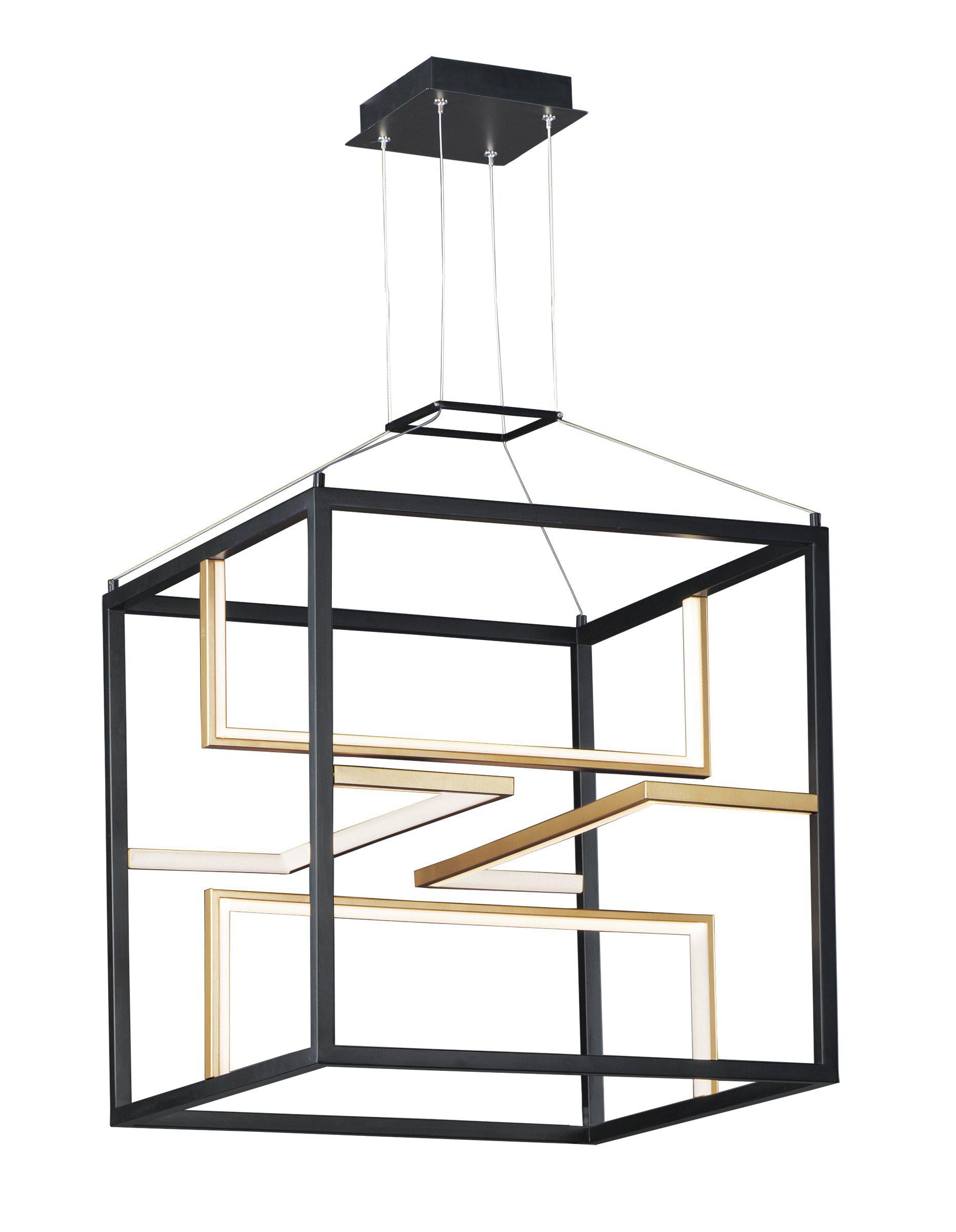 ET2 Chamber LED Pendant E21224 Pendant ET2 Black / Gold  