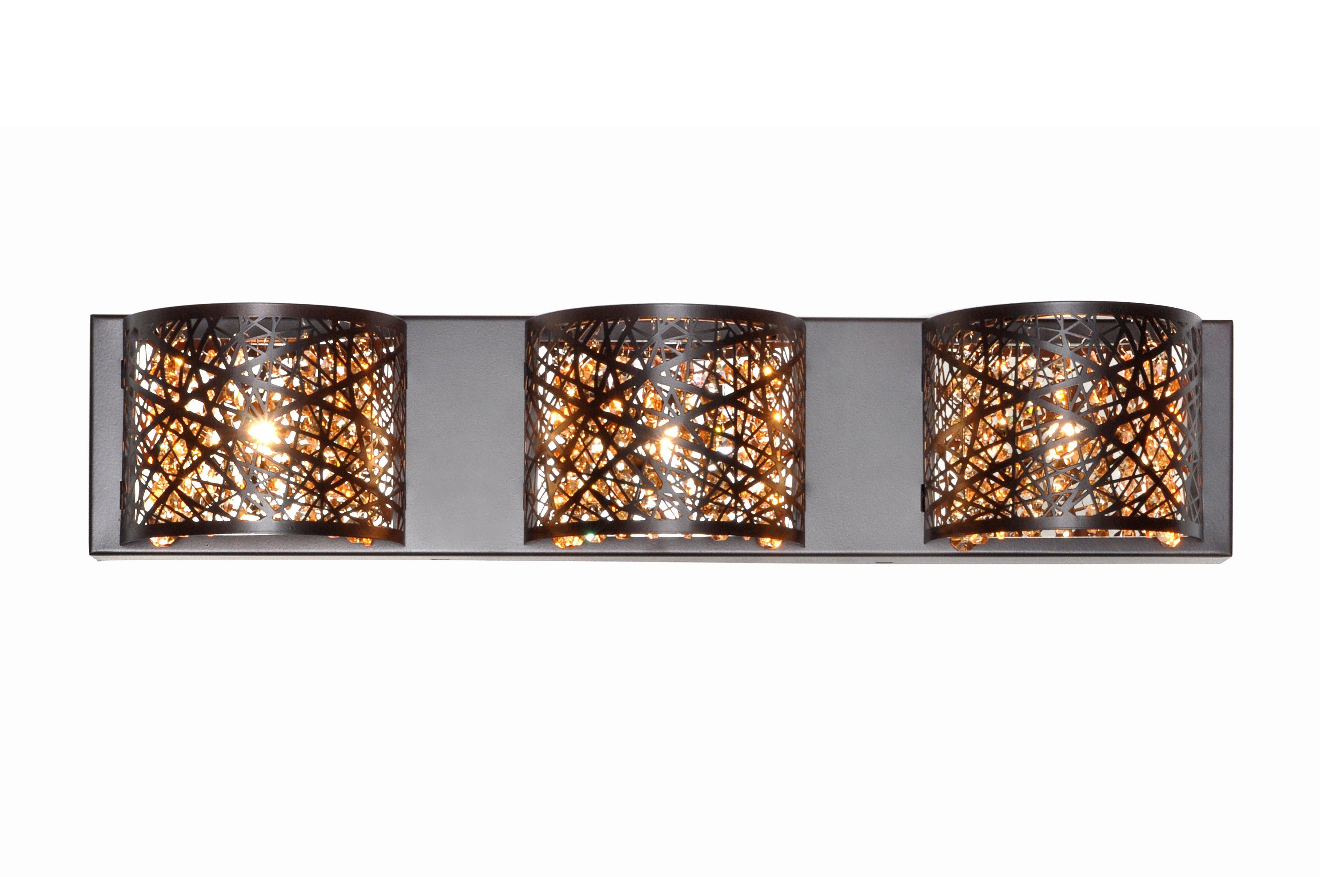 ET2 Inca 3 Light Wall Mount W/LED Bulb E21316 Vanity Lights ET2 Bronze  