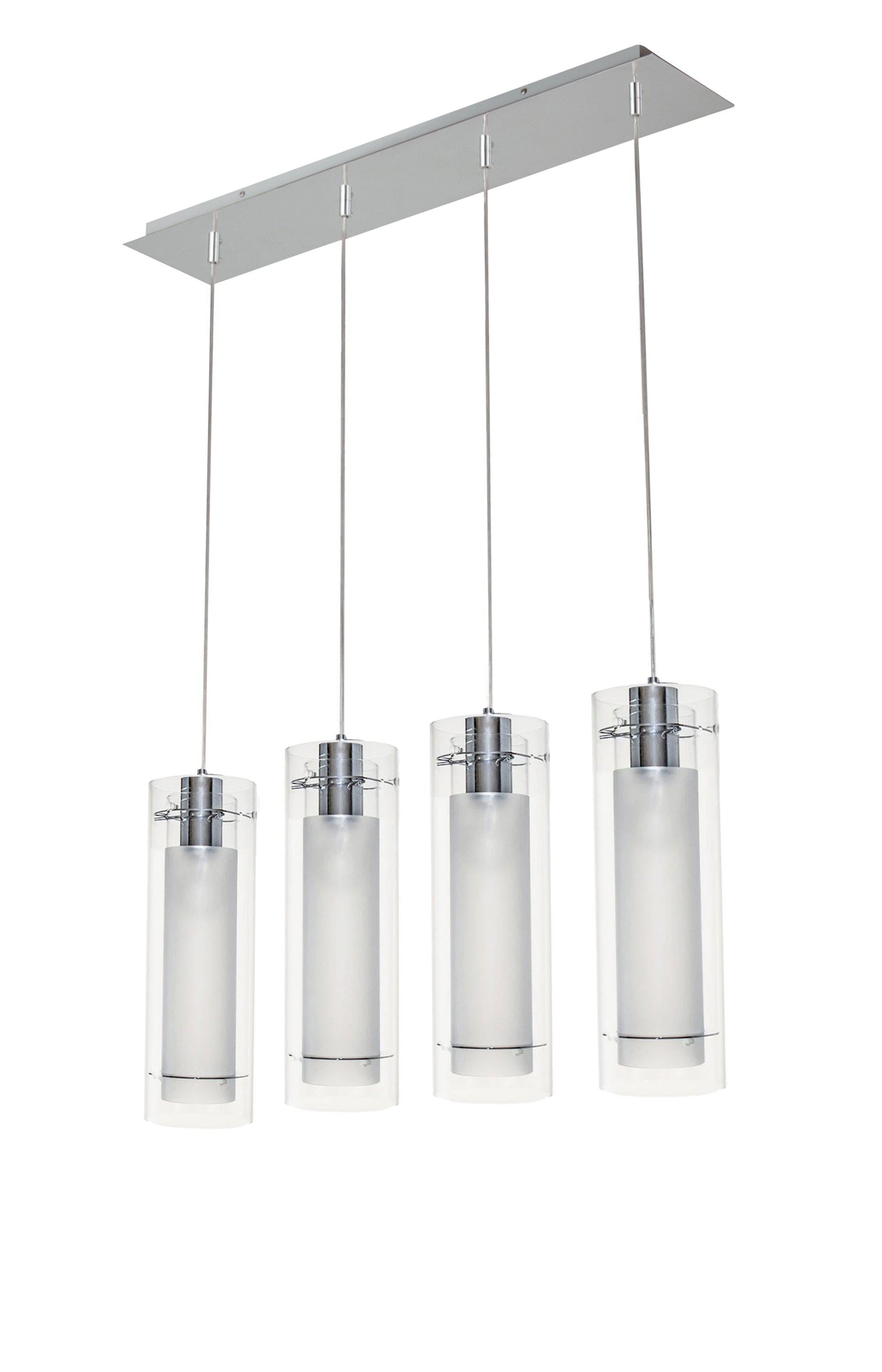 ET2 Frost 4 Light Pendant E22001