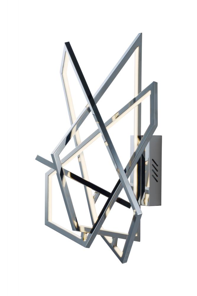 ET2 Trapezoid-Wall Sconce 22674 Wall Light Fixtures ET2 Chrome  