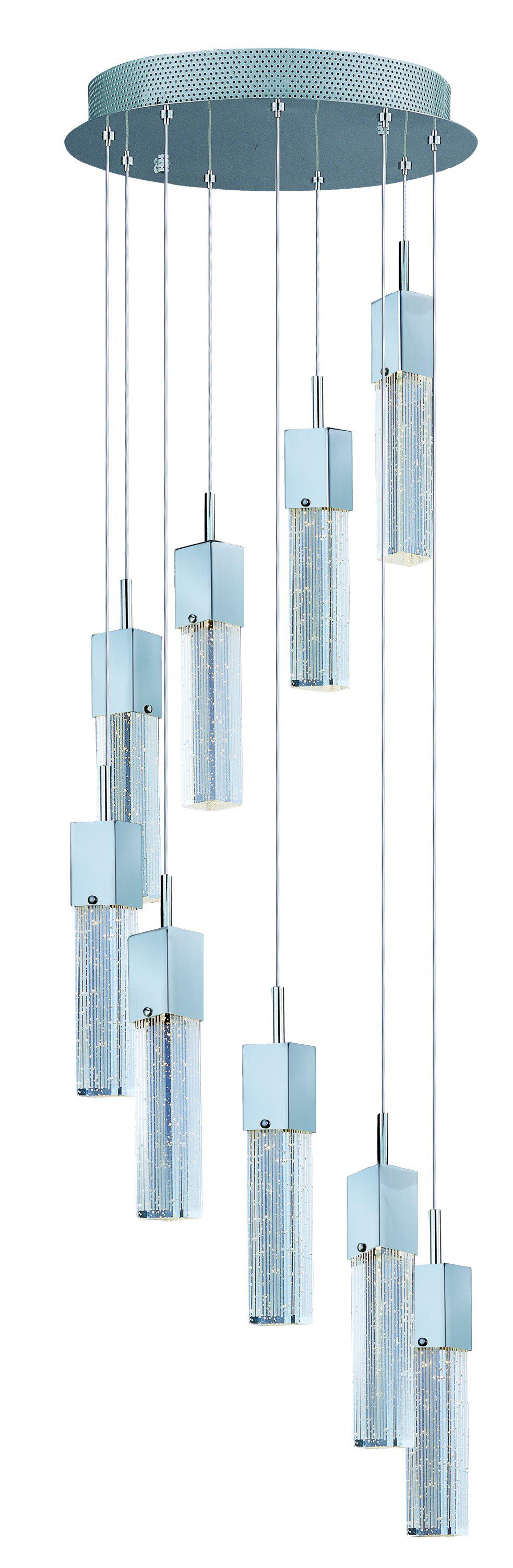 ET2 Fizz III 9 Light LED Pendant E22769 Pendants ET2 Polished Chrome  