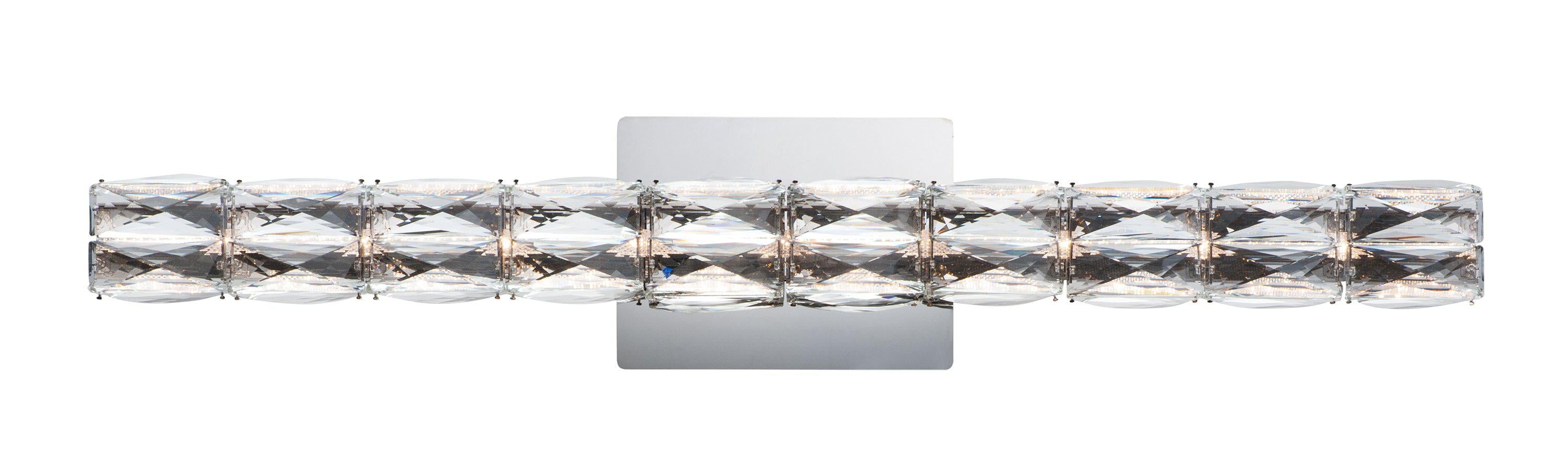 ET2 Zephyr 30 Inch LED Bath Vanity E23308 Wall Light Fixtures ET2 Polished Chrome  