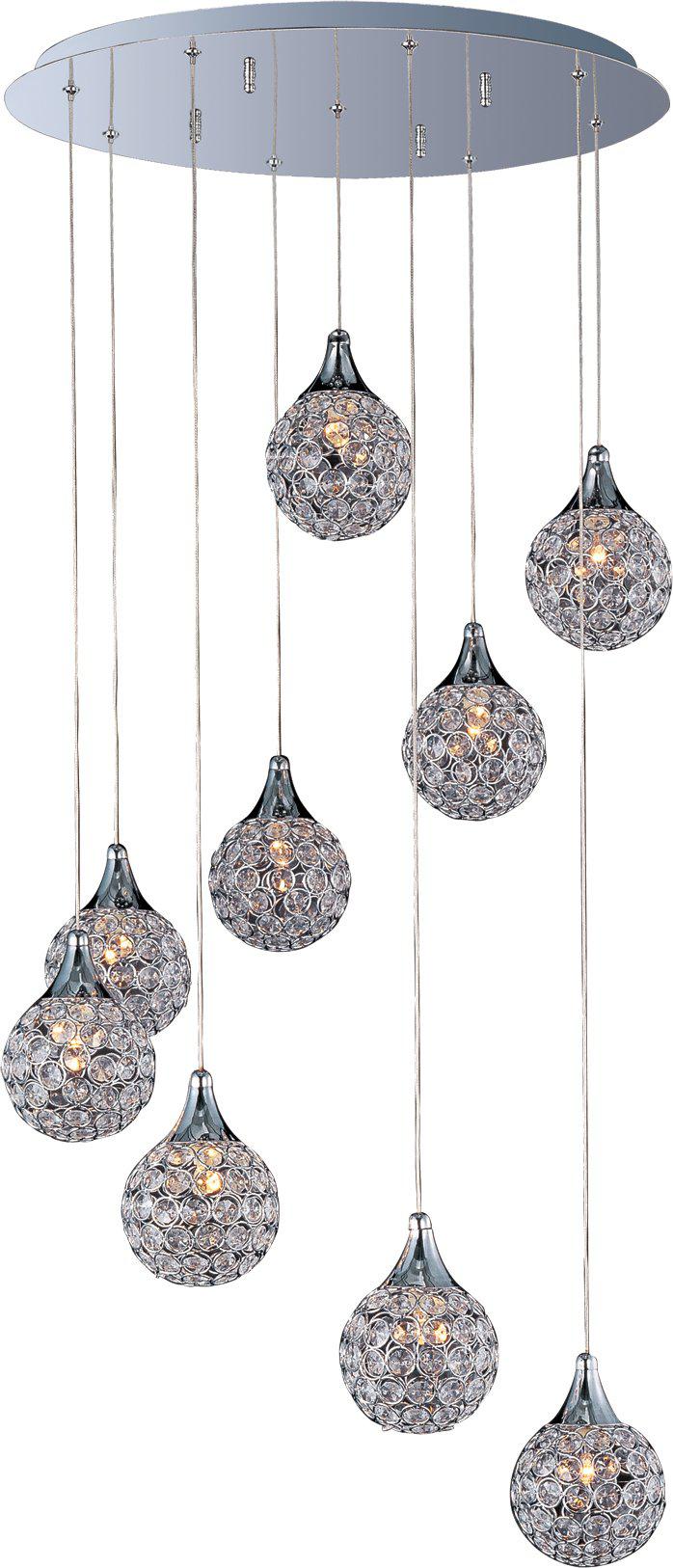 ET2 Brilliant 9 Light Pendant E24020