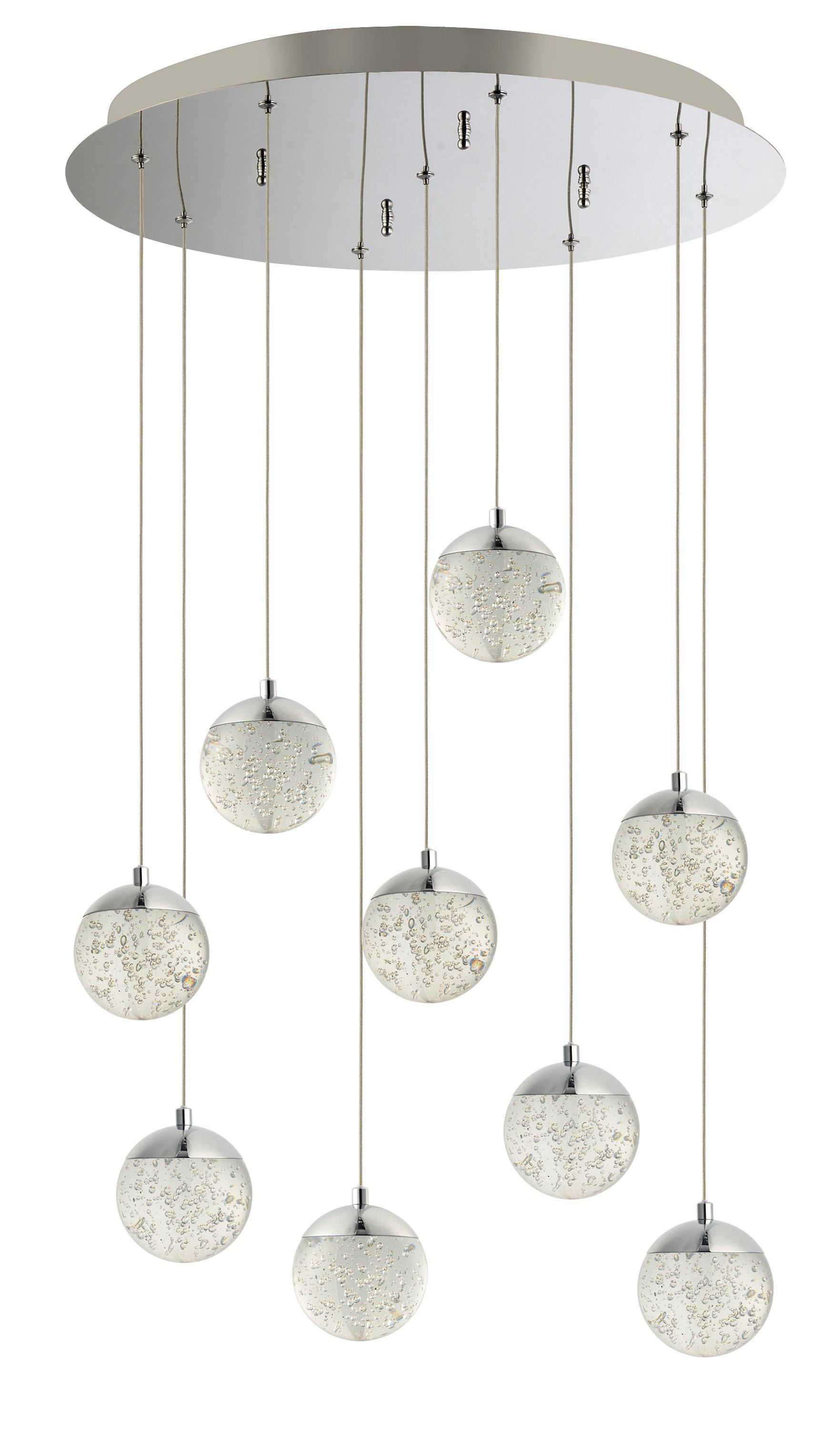 ET2 Orb II 9 Light LED Pendant E24269 Pendants ET2 Polished Chrome  