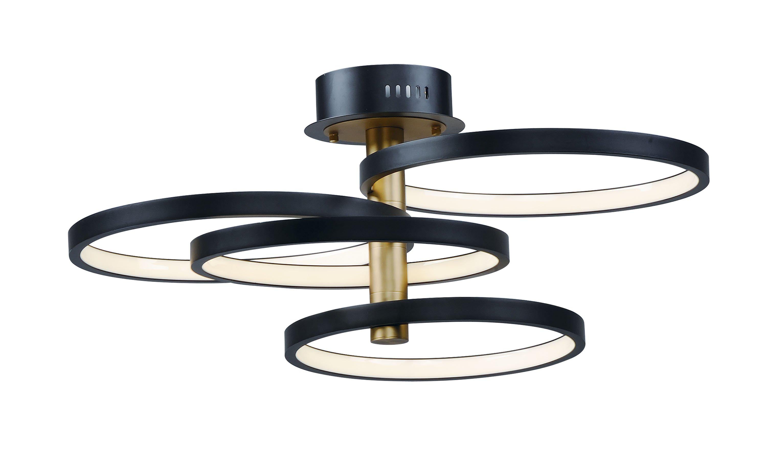 ET2 Hoopla 4 Light LED Pendant E24324 Pendant ET2 Black / Gold  