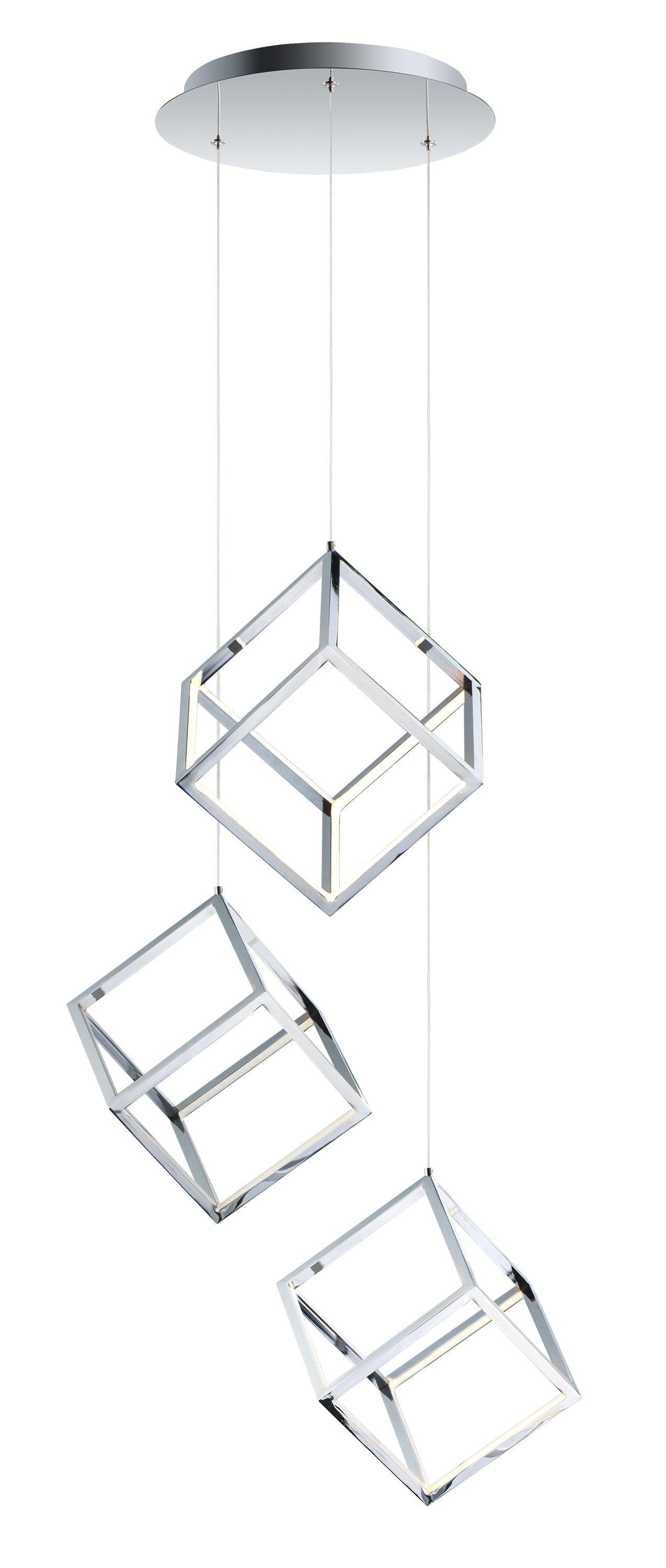 ET2 4 Square 3 Light LED Pendant E30587