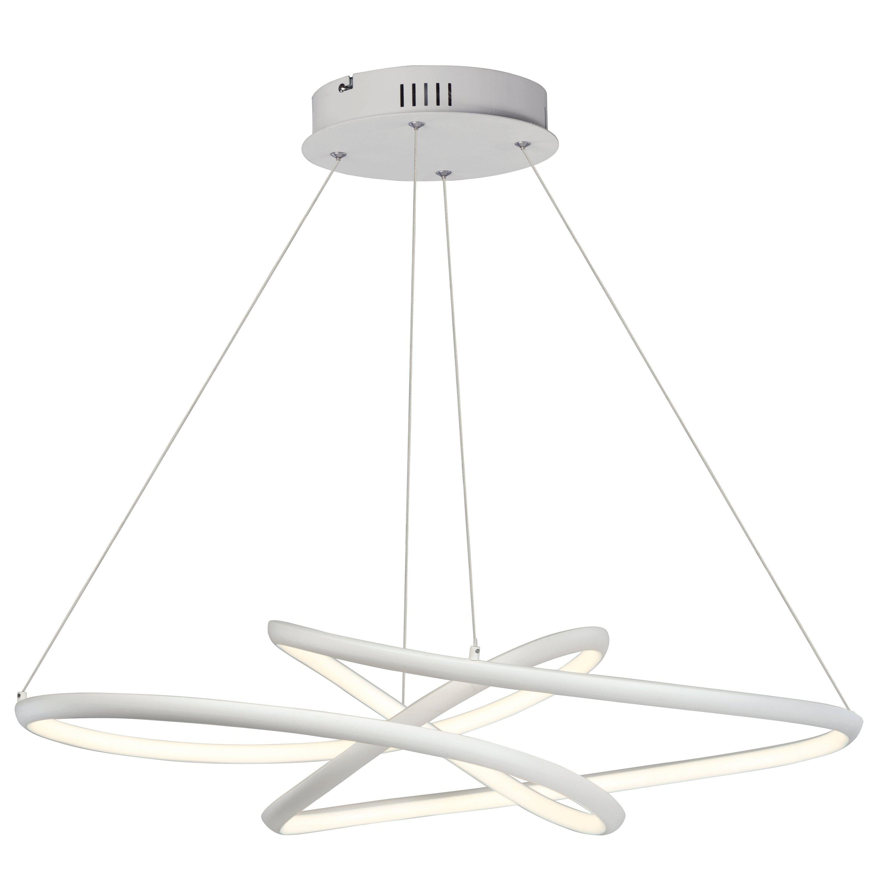 ET2 Twisted LED Pendant E30647 Pendant ET2 Matte White  