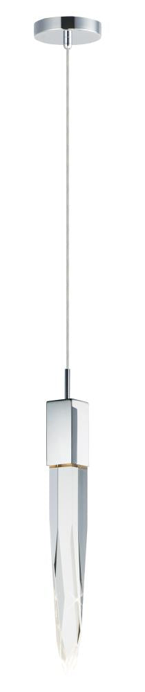 ET2 Quartz 1 Light LED Pendant E31241 Mini Pendant ET2 Chrome  