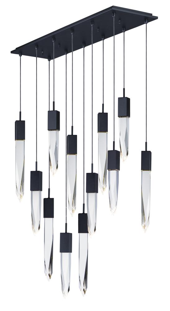 ET2 Quartz 12 Light LED Pendant E31248 Pendant ET2 Black  