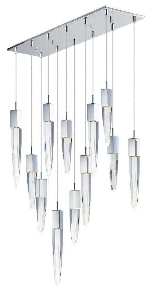 ET2 Quartz 12 Light LED Pendant E31248