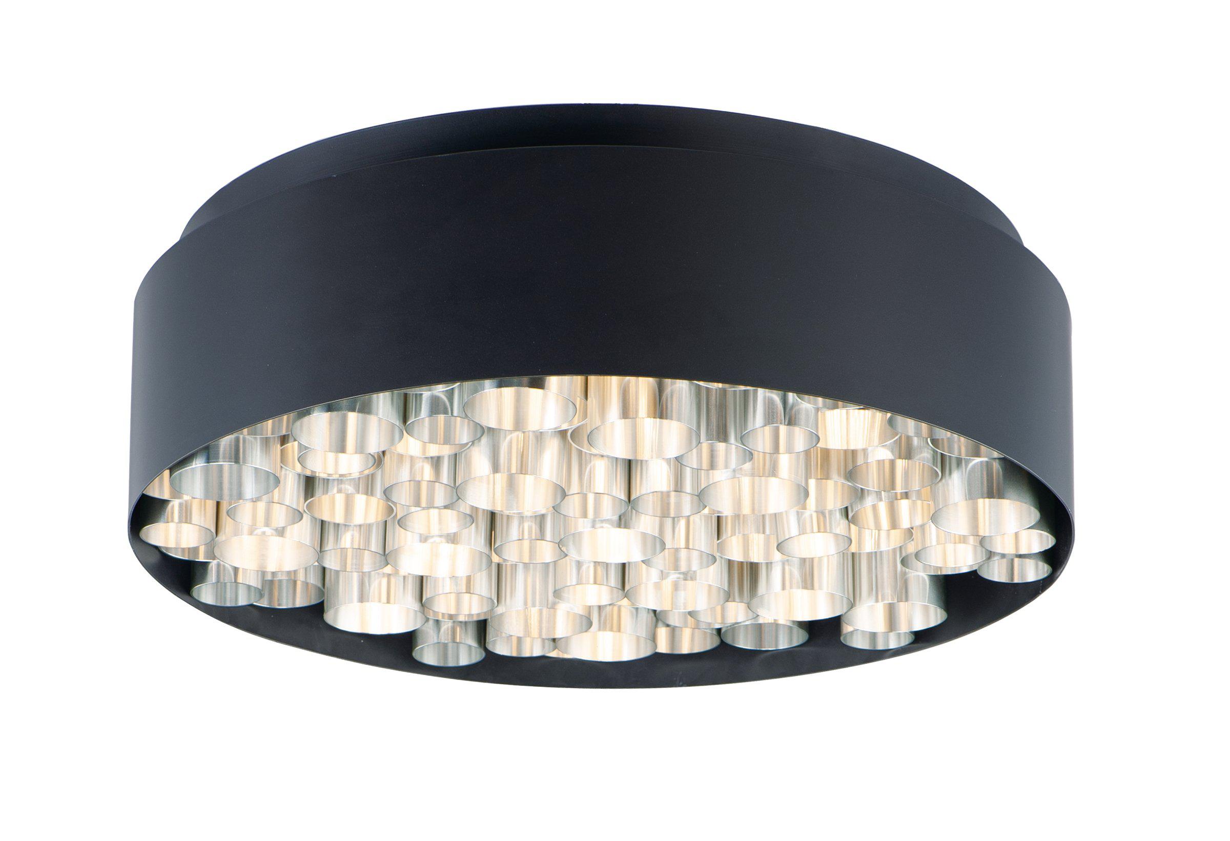 ET2 Pipes 24 Inch Flush Mount E32782 Flush Mount Ceiling Light ET2 Black / Brushed Aluminum  