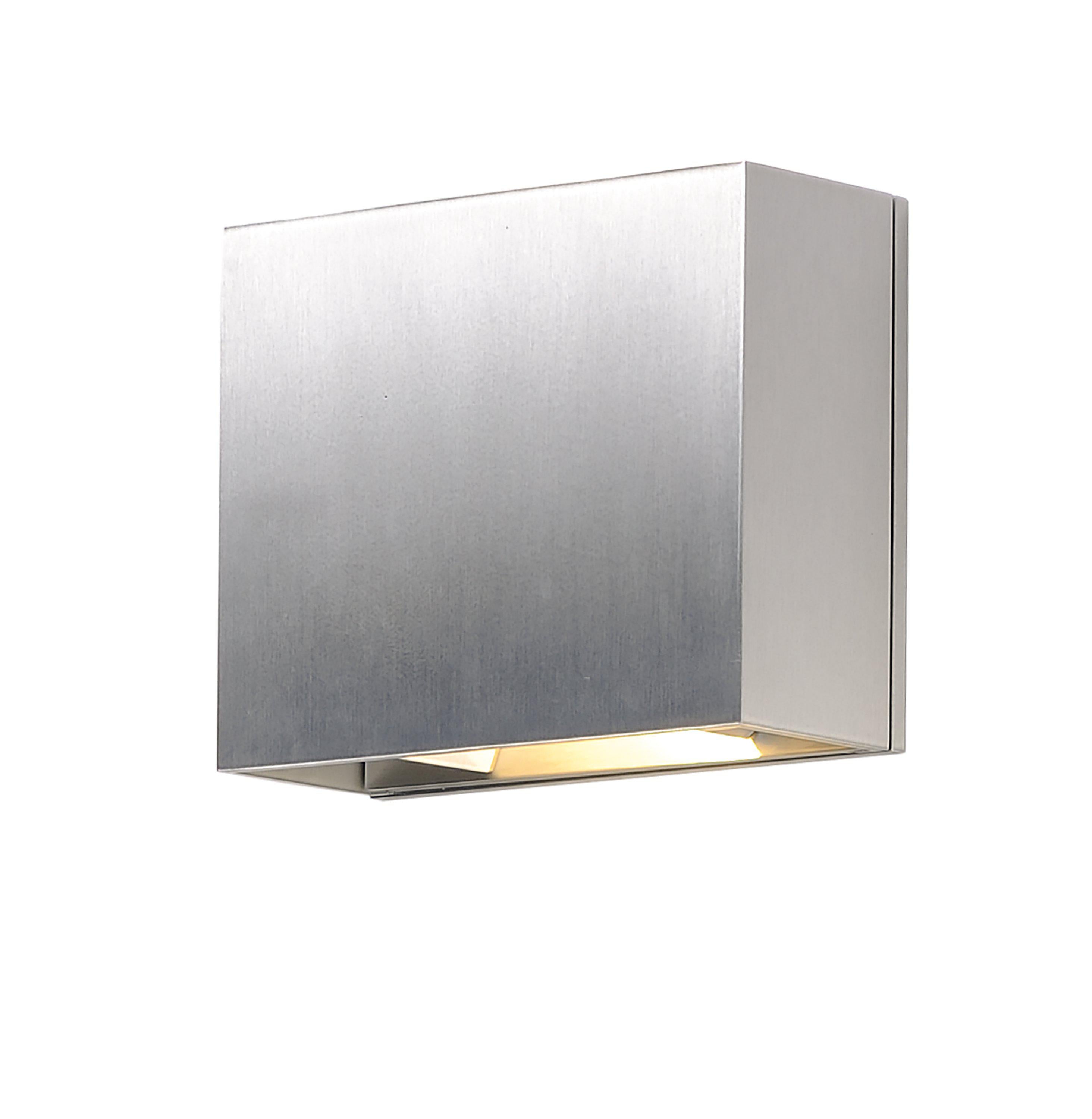 ET2 Alumilux Cube LED Outdoor Wall Sconce E41328 Outdoor l Wall ET2 Satin Aluminum  