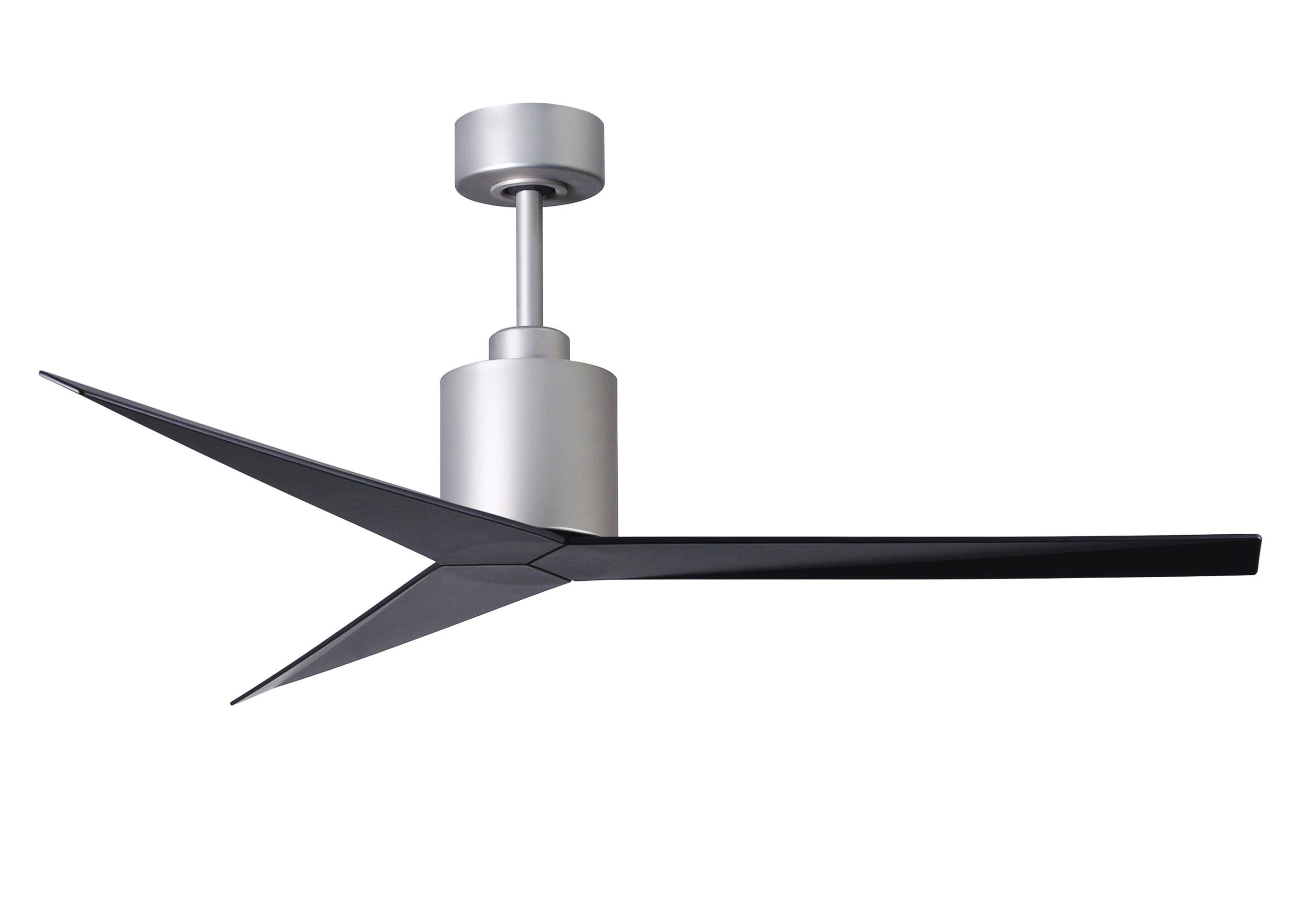 Matthews Fan Company Eliza Three Blade EK Indoor Ceiling Fans Matthews Fan Company Brushed Nickel Matte Black 