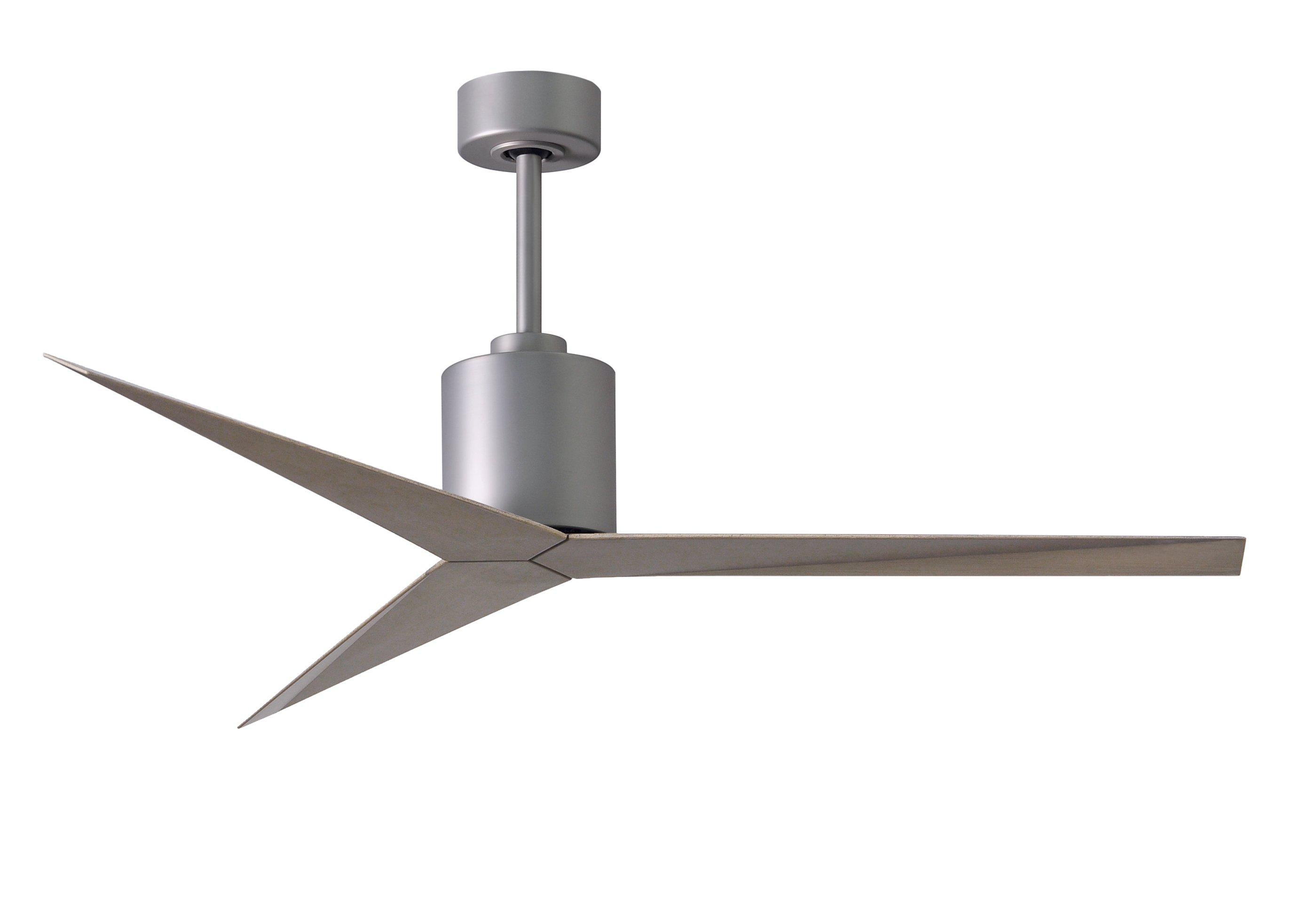 Matthews Fan Company Eliza Three Blade EK Indoor Ceiling Fans Matthews Fan Company Brushed Nickel Gray Ash 