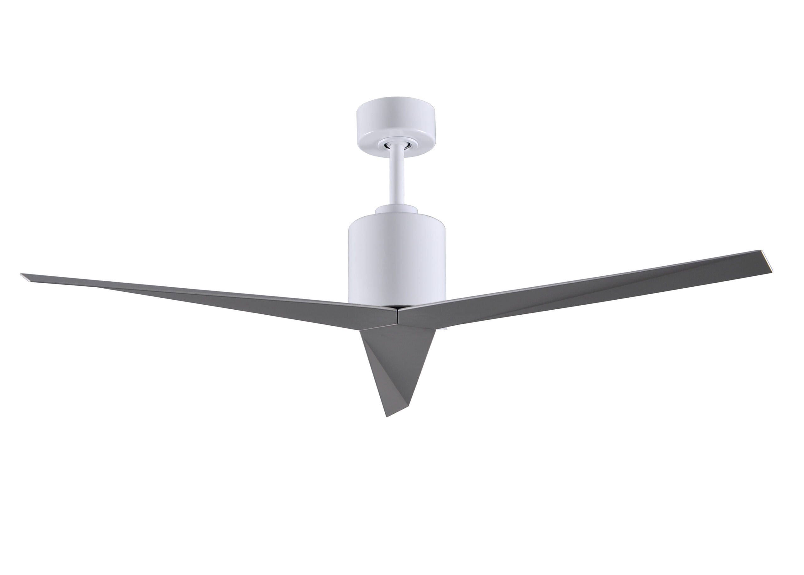 Matthews Fan Company Eliza Paddle Fan Indoor Ceiling Fans Matthews Fan Company 56" Gloss White Brushed Nickel