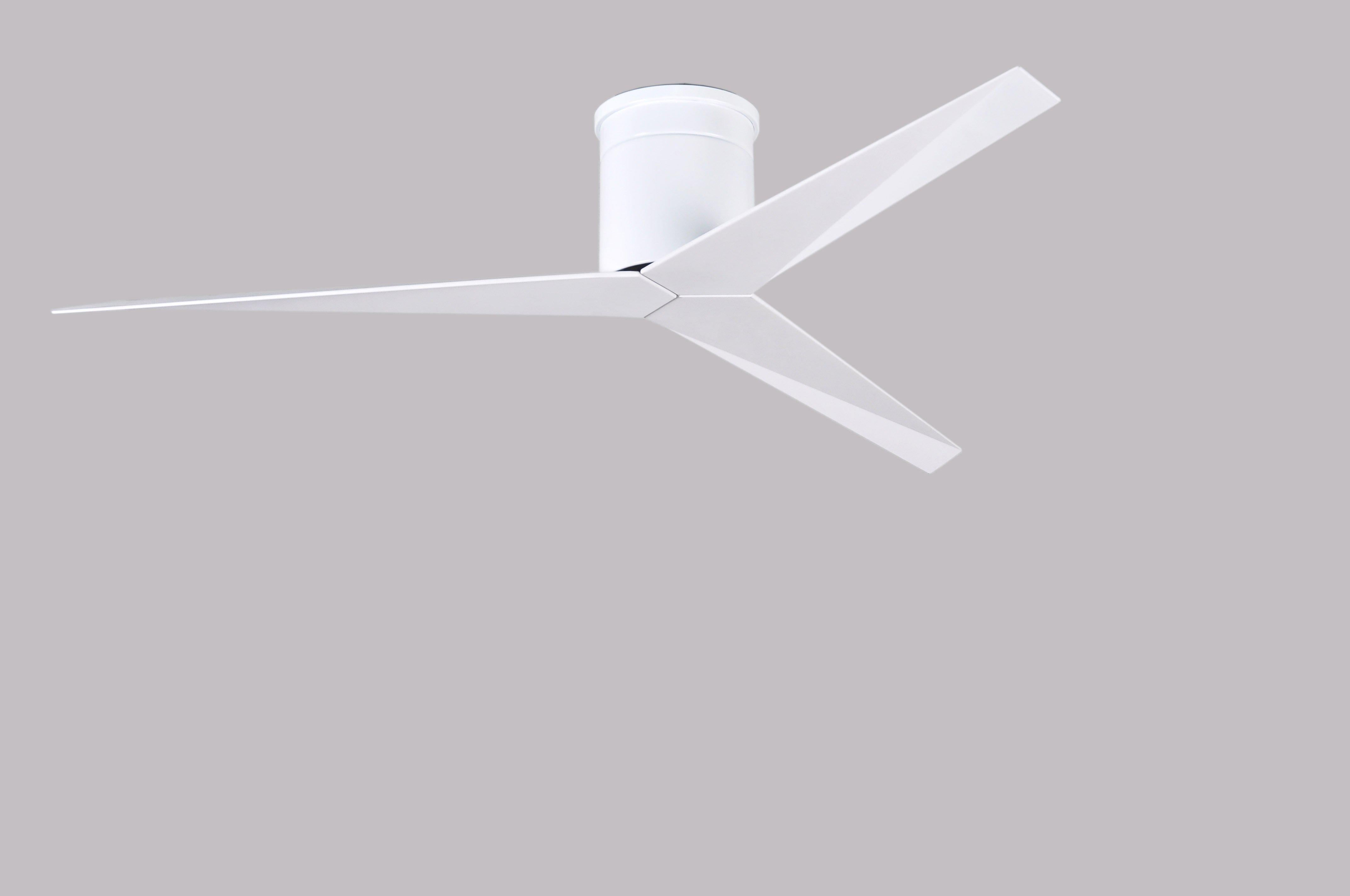 Matthews Fan Company Eliza-H Three Blade Flush Mount EKH Ceiling Hugger Fans Matthews Fan Company   