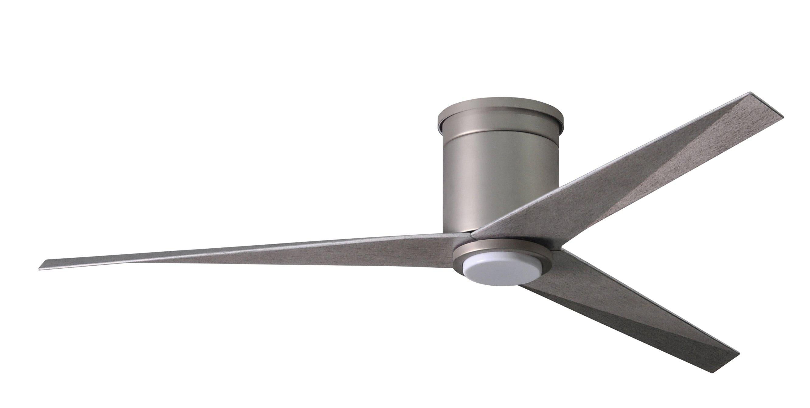 Matthews Fan Company Eliza-HLK Three Blade Flush Mount with Light Kit EKHLK Indoor Ceiling Fans Matthews Fan Company   