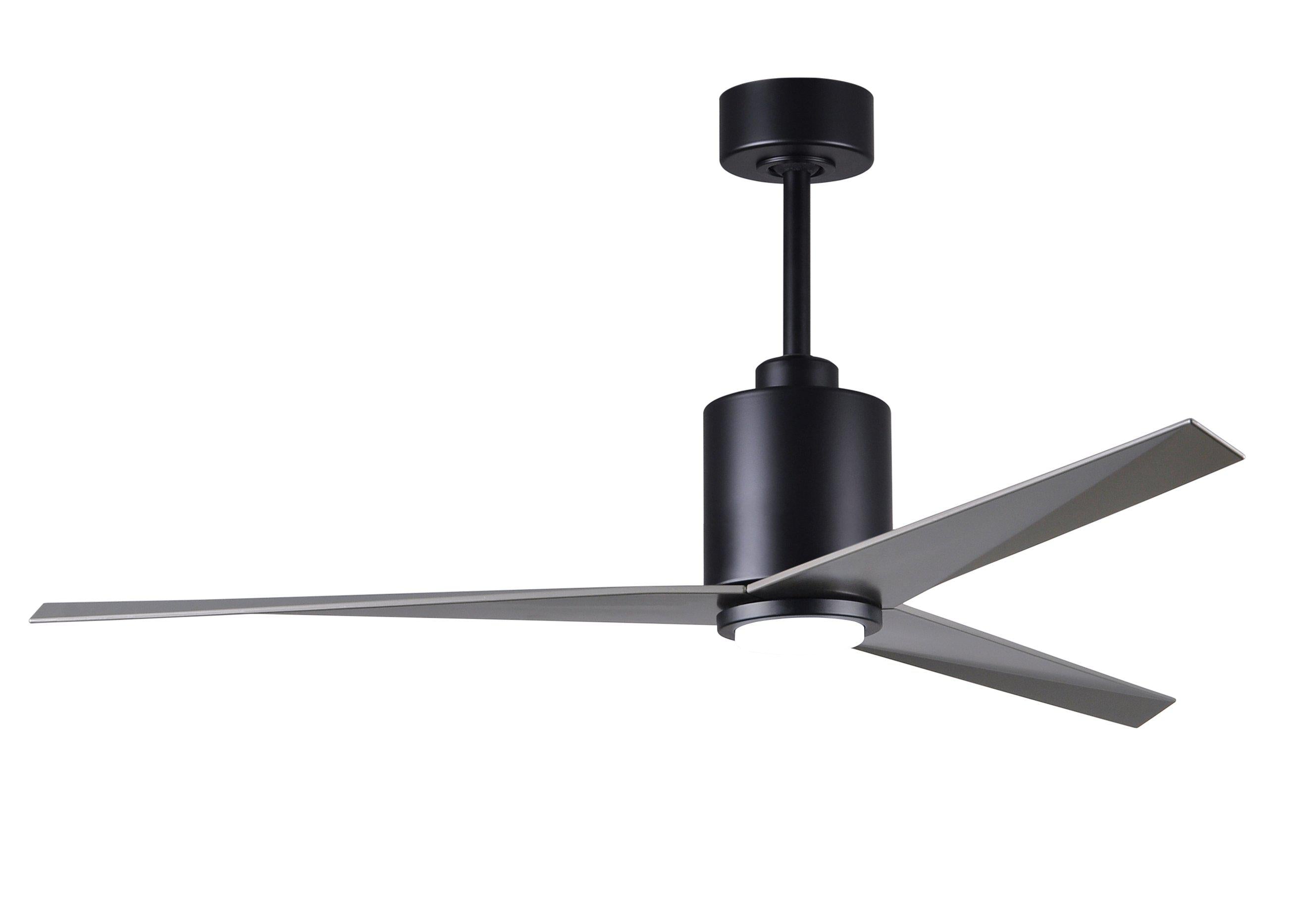 Matthews Fan Company Eliza-LK Three Blade with Light Kit EKLK Indoor Ceiling Fans Matthews Fan Company Matte Black Brushed Nickel 