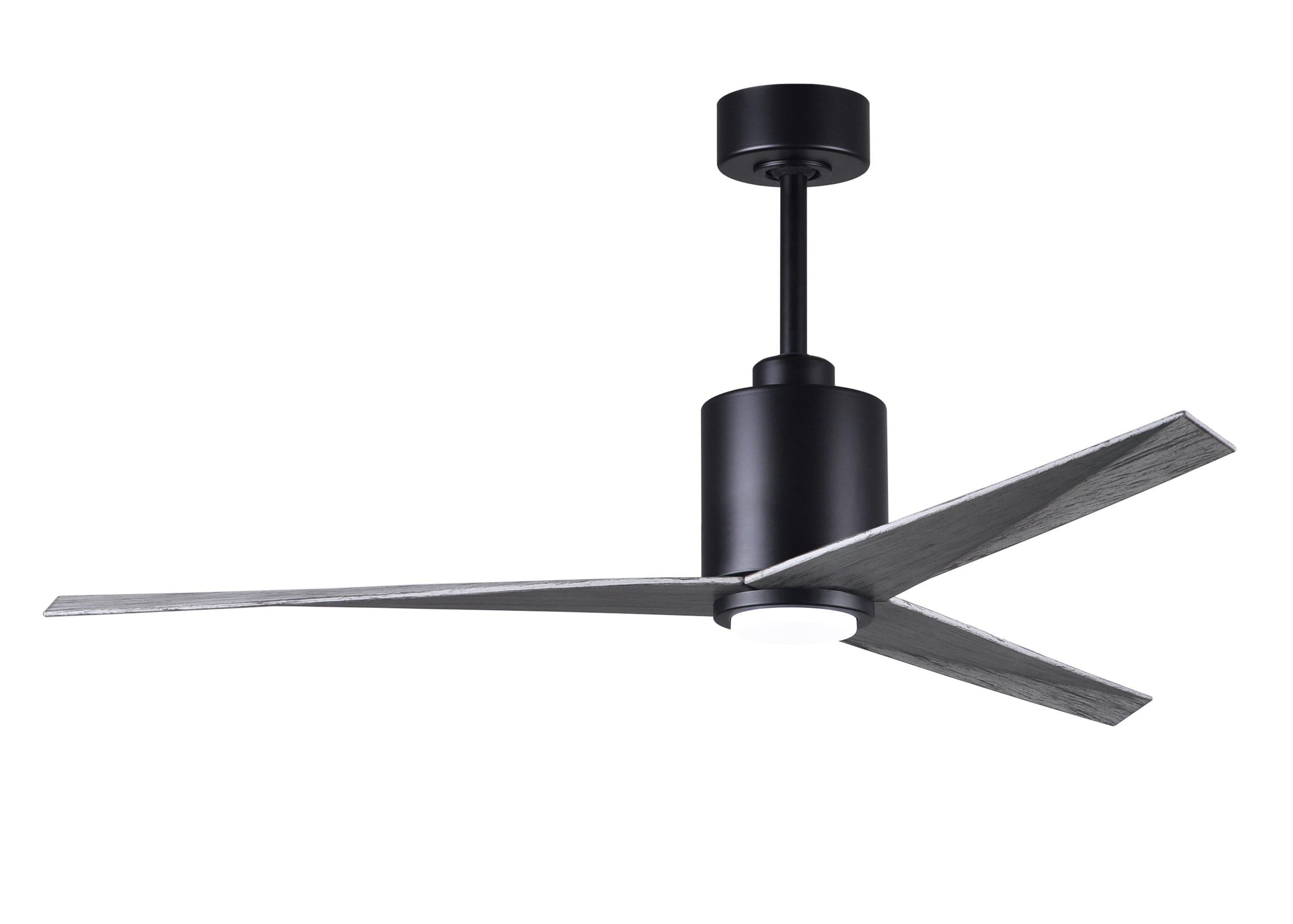 Matthews Fan Company Eliza-LK Three Blade with Light Kit EKLK Indoor Ceiling Fans Matthews Fan Company Matte Black Barn Wood Tone 