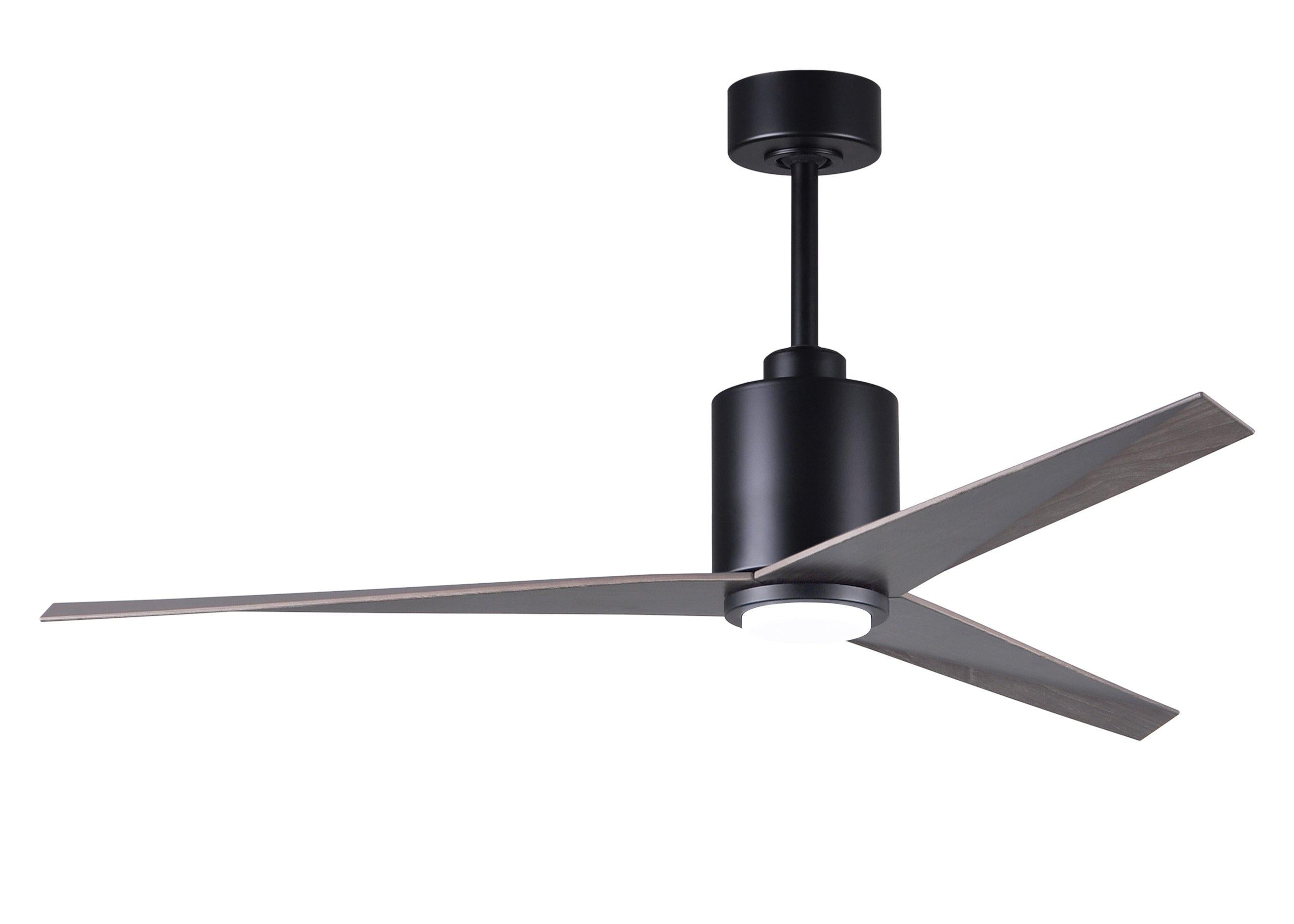 Matthews Fan Company Eliza-LK Three Blade with Light Kit EKLK Indoor Ceiling Fans Matthews Fan Company Matte Black Old Oak Tone 