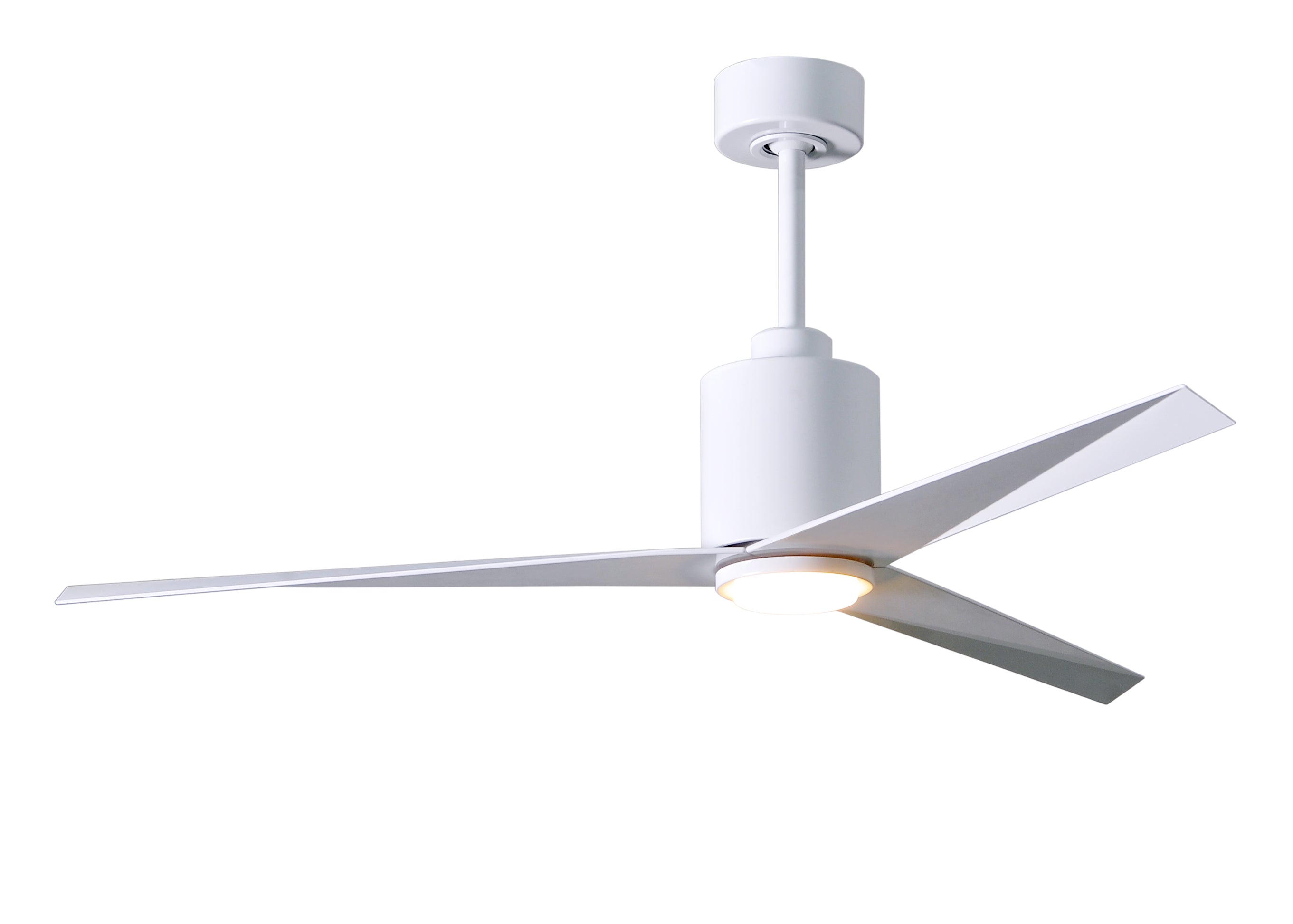 Matthews Fan Company Eliza-LK Three Blade with Light Kit EKLK Indoor Ceiling Fans Matthews Fan Company Gloss White Gloss White 