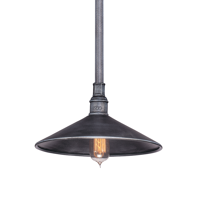 Troy Lighting TOLEDO 1LT PENDANT MEDIUM F2774 Outdoor Light Fixture l Hanging Troy Lighting OLD SILVER  