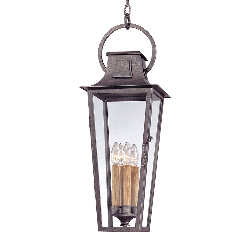 Troy Lighting PARISIAN SQUARE 4LT HANGING LANTERN LARGE F2967 Outdoor Light Fixture l Hanging Troy Lighting   