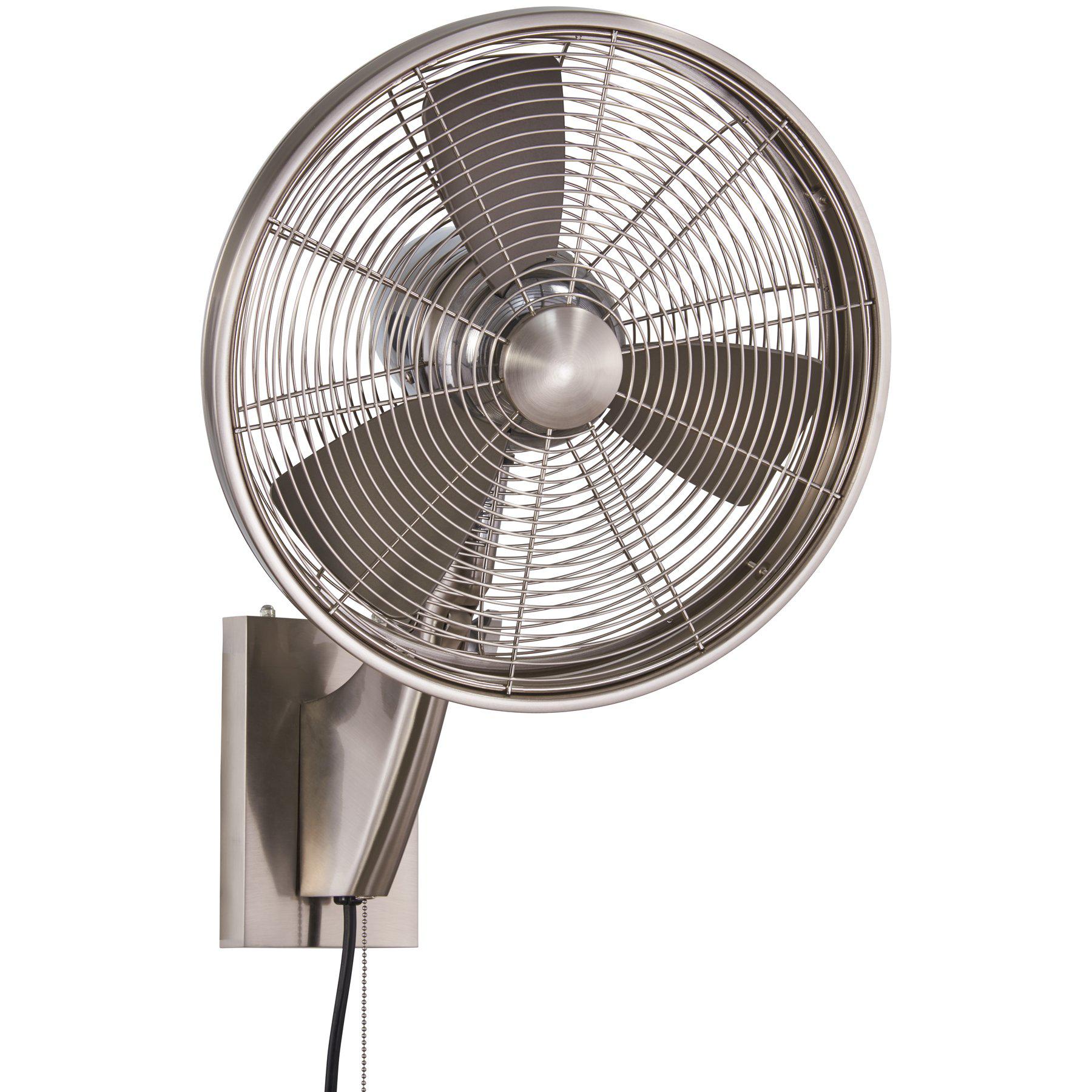 Minka Aire ANYWHERE - 15" OSCILLATING FAN Outdoor Ceiling Fans Minka-Aire BRUSHED NICKEL / SILVER  