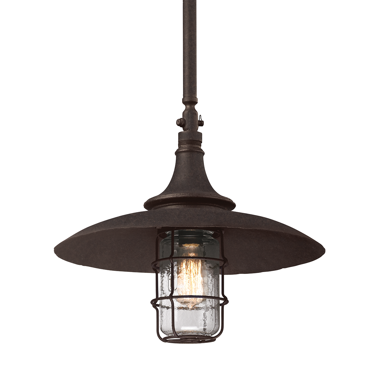 Troy Lighting ALLEGHENY 1LT HANGER 1LT HANGER LARGE F3229 Outdoor l Wall Troy Lighting CENTENNIAL RUST  