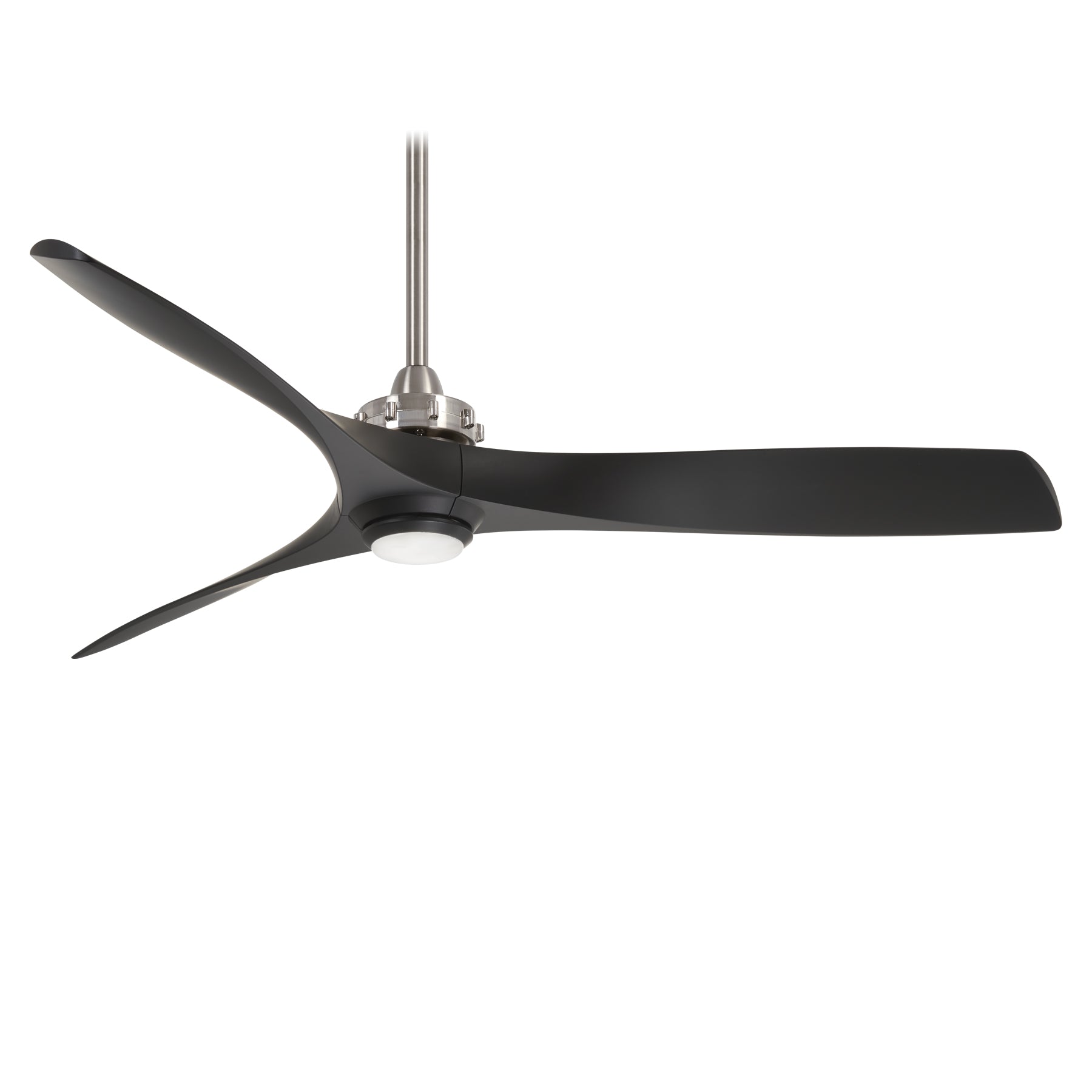 Minka Aire AVIATION LED60" Ceiling Fan F853L Indoor Ceiling Fans Minka-Aire BRUSHED NICKEL/COAL / COAL  