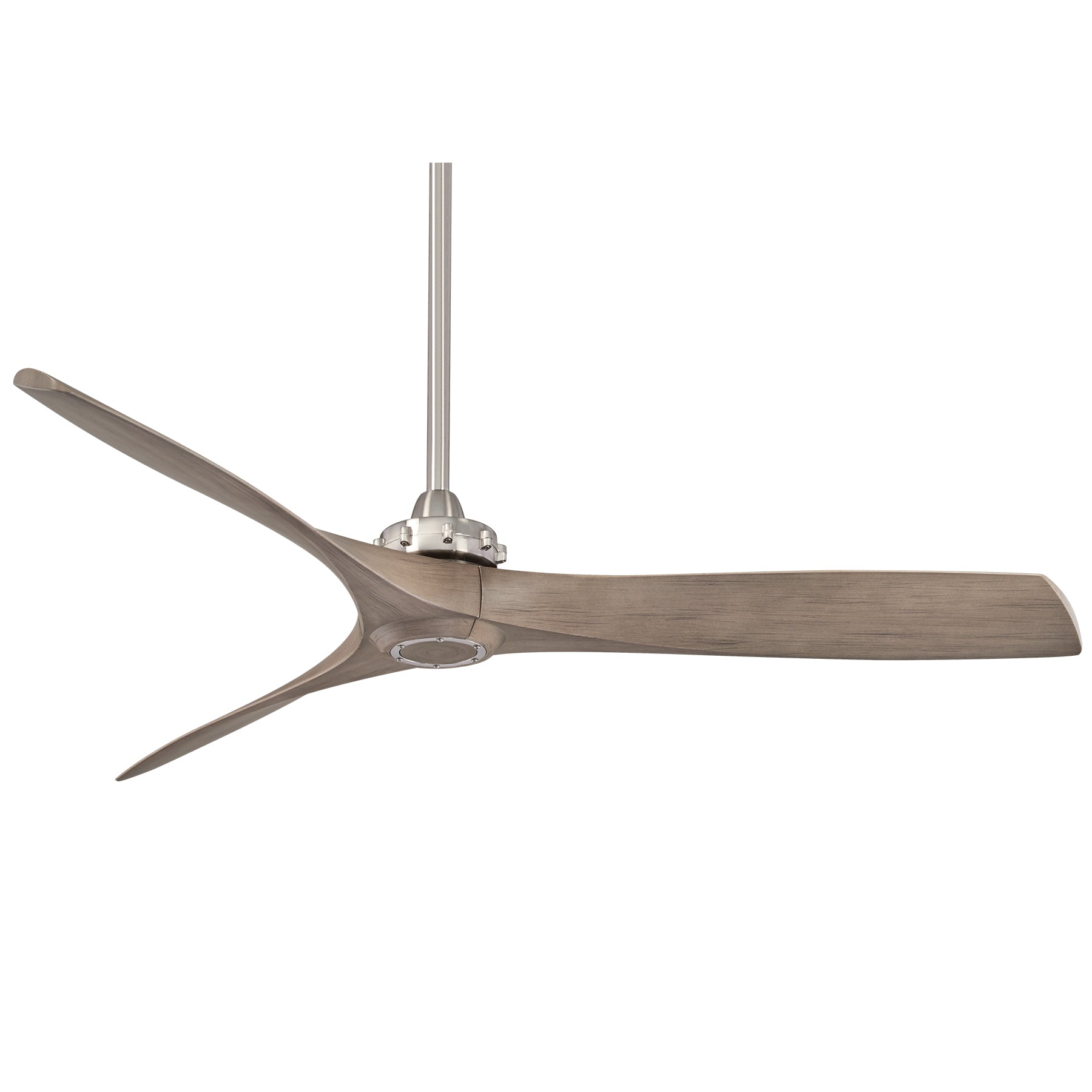 Minka Aire AVIATION 60" Three Blade Ceiling Fan F853 Indoor Ceiling Fans Minka-Aire BRUSHED NICKEL/ASH MAPLE / ASH MAPLE  