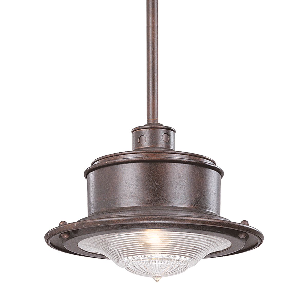 Troy Lighting SOUTH STREET 1LT HANGING DOWNLIGHT MEDIUM OLD RUST F9396 Outdoor Light Fixture l Hanging Troy Lighting OLD RUST  