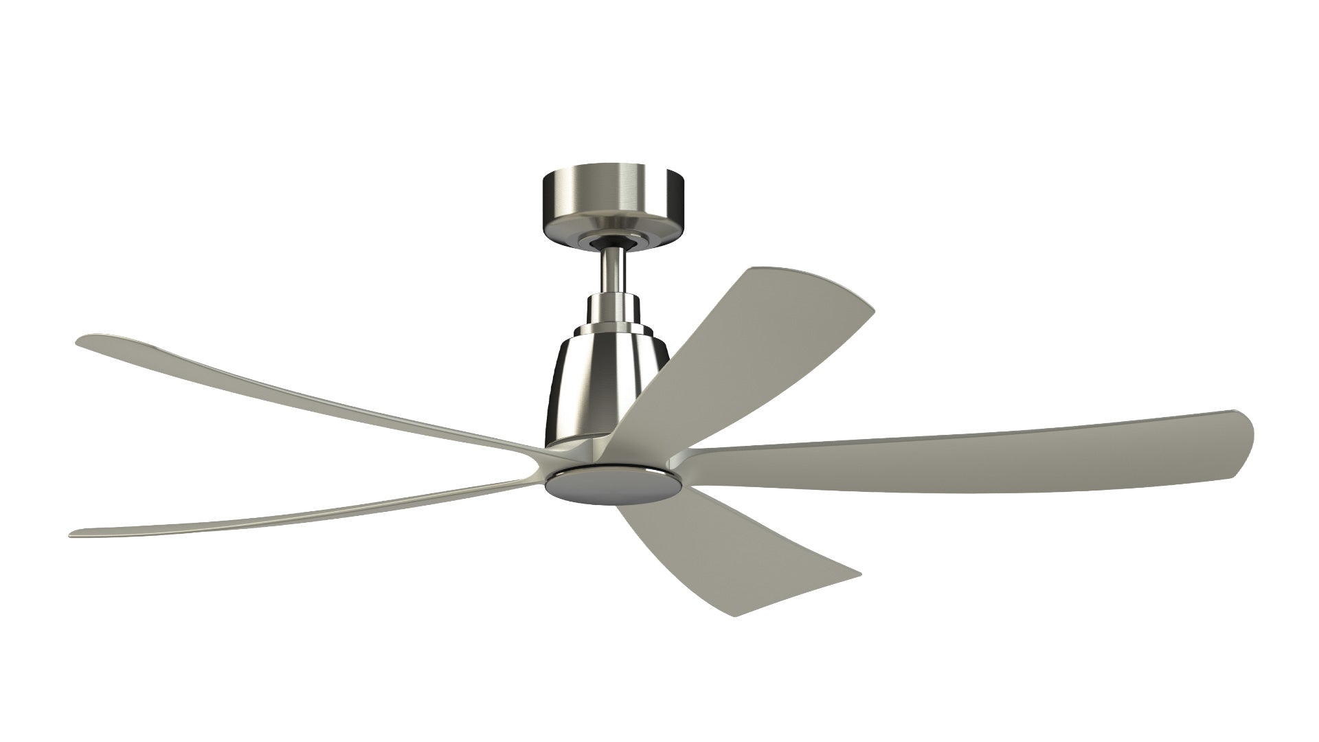 Fanimation Kute5 52" Ceiling Fan Ceiling Fan Fanimation 52 Brushed Nickel Brushed Nickel