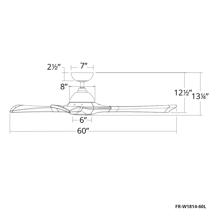 Modern Forms Fans Woody 60 Inch FR-W1814-60L