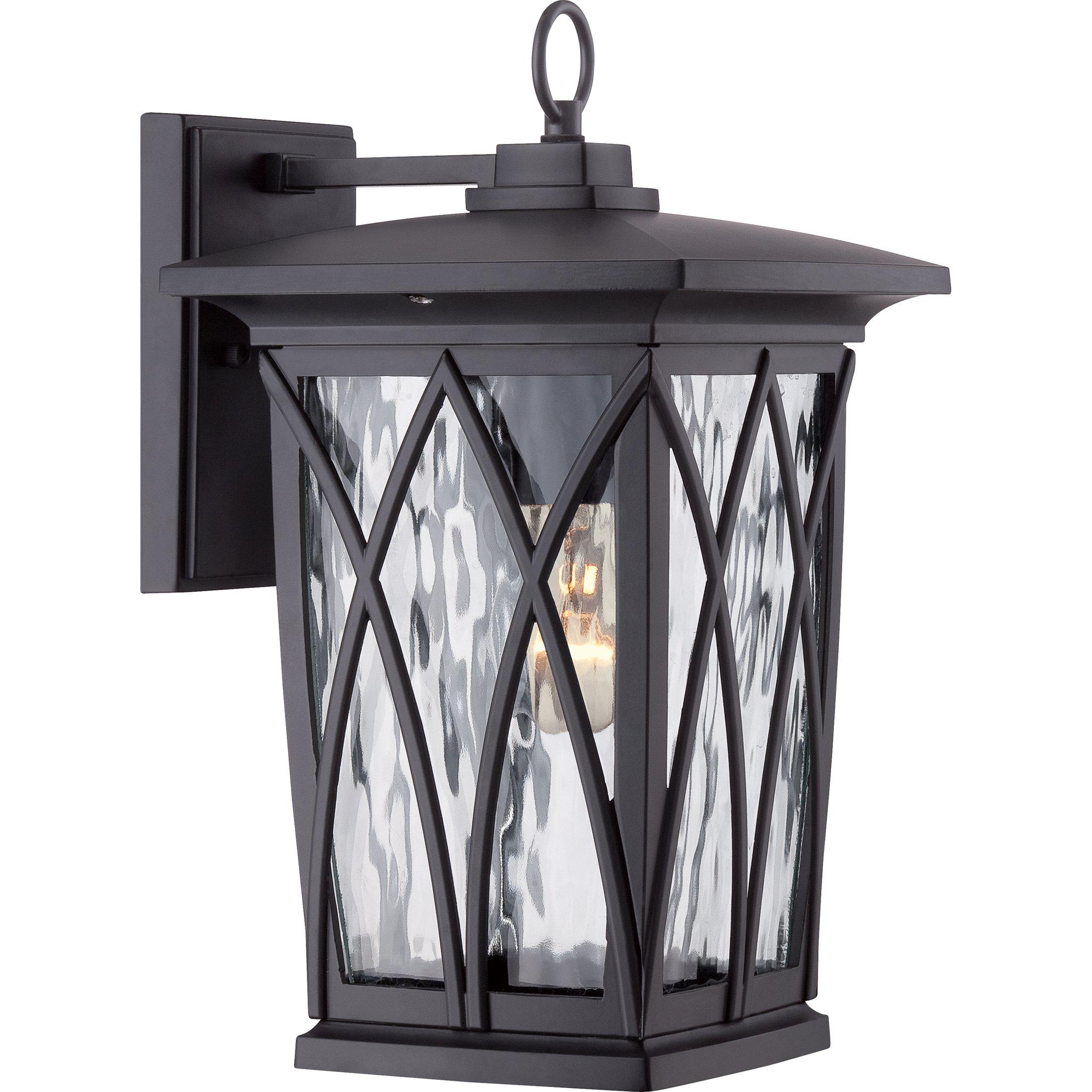 Quoizel  Grover Outdoor Lantern, Medium Outdoor l Wall Quoizel Mystic Black  