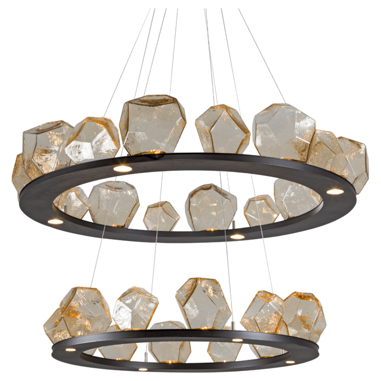 Hammerton Two Tier Gem Ring Chandelier-2B