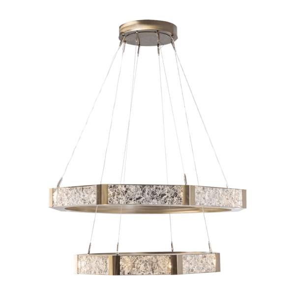 Hammerton Glacier Double Tier - 2B Chandeliers Hammerton Studio   