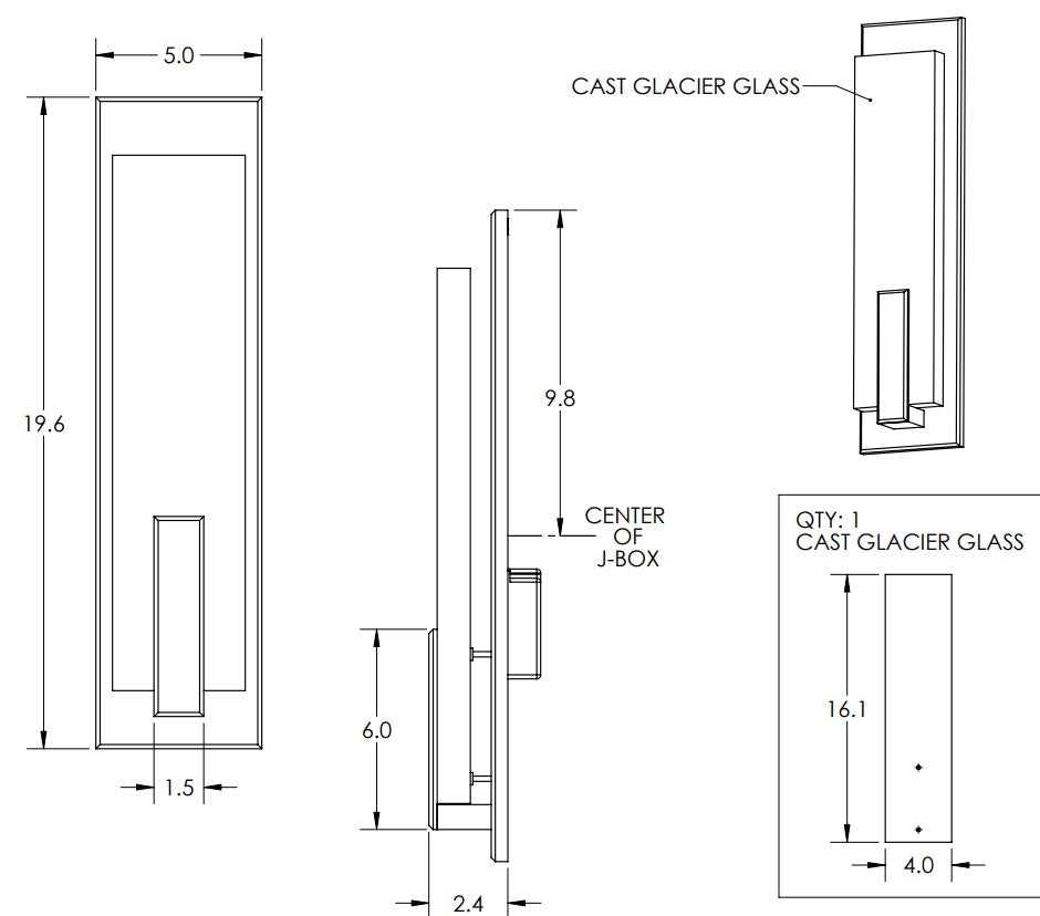 Hammerton Glacier Indoor Sconce-19