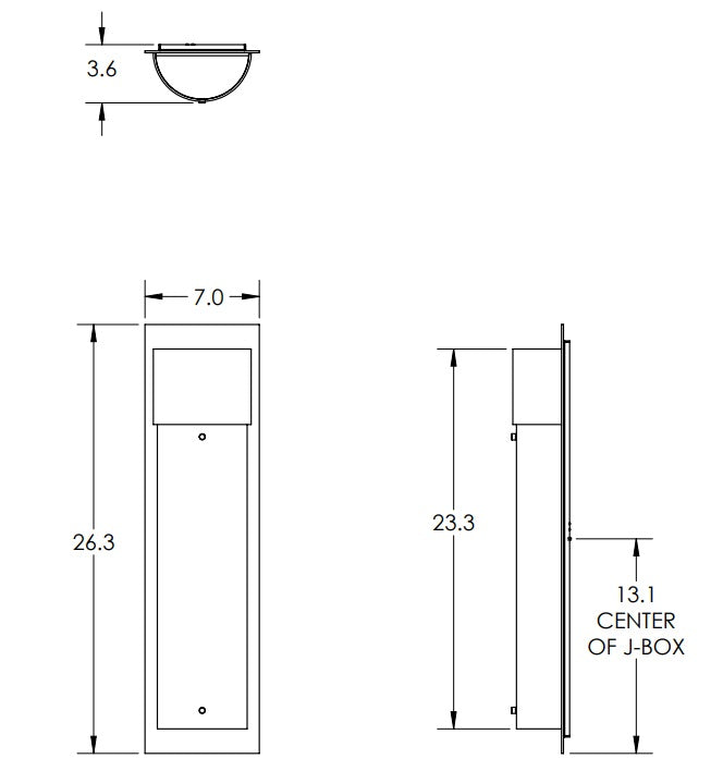 Hammerton Outdoor Medium Round Cover Sconce with Glass