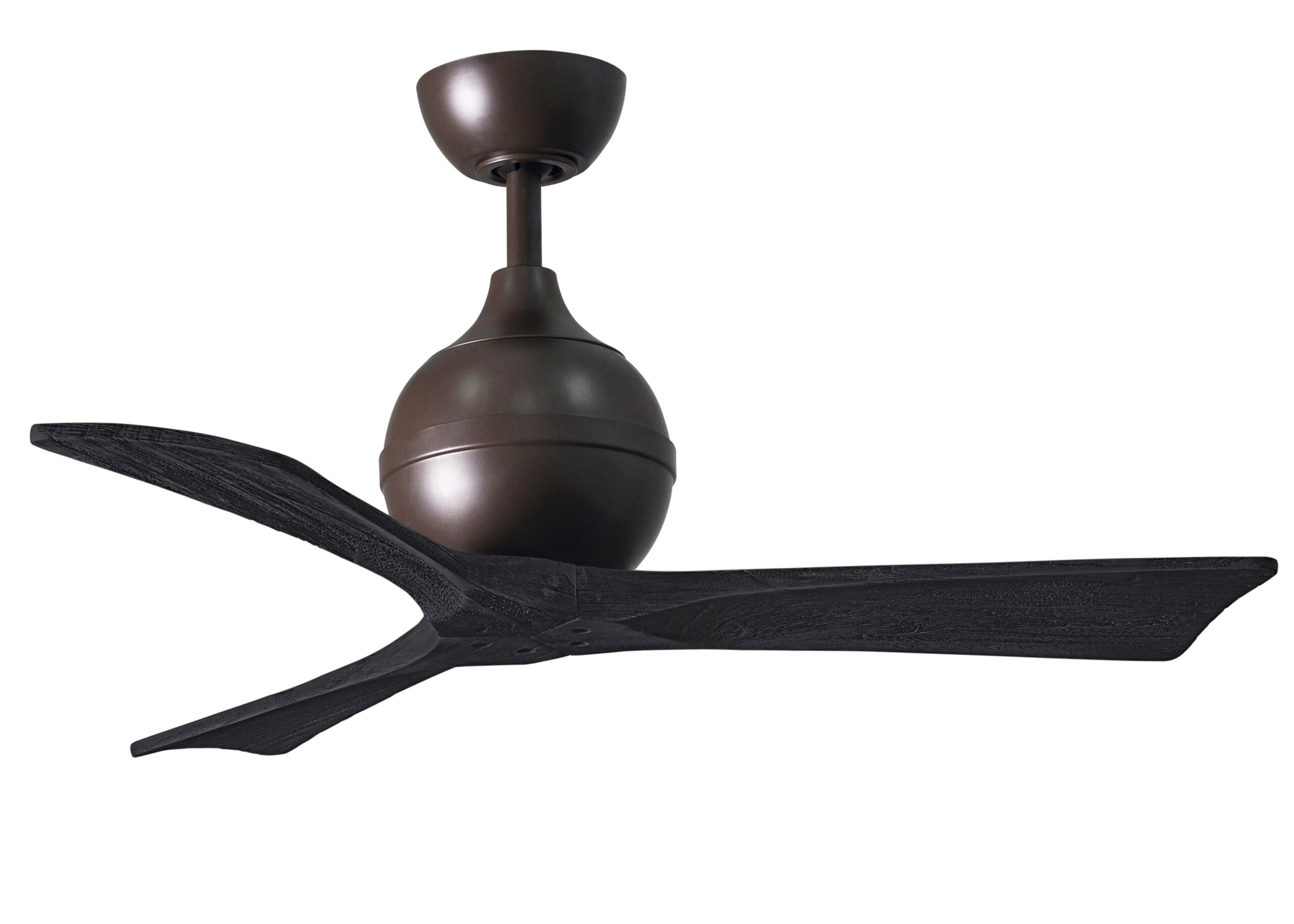 Matthews Fan Company Irene-3 Ceiling Fan Indoor Ceiling Fans Matthews Fan Company 42" Textured Bronze Matte Black