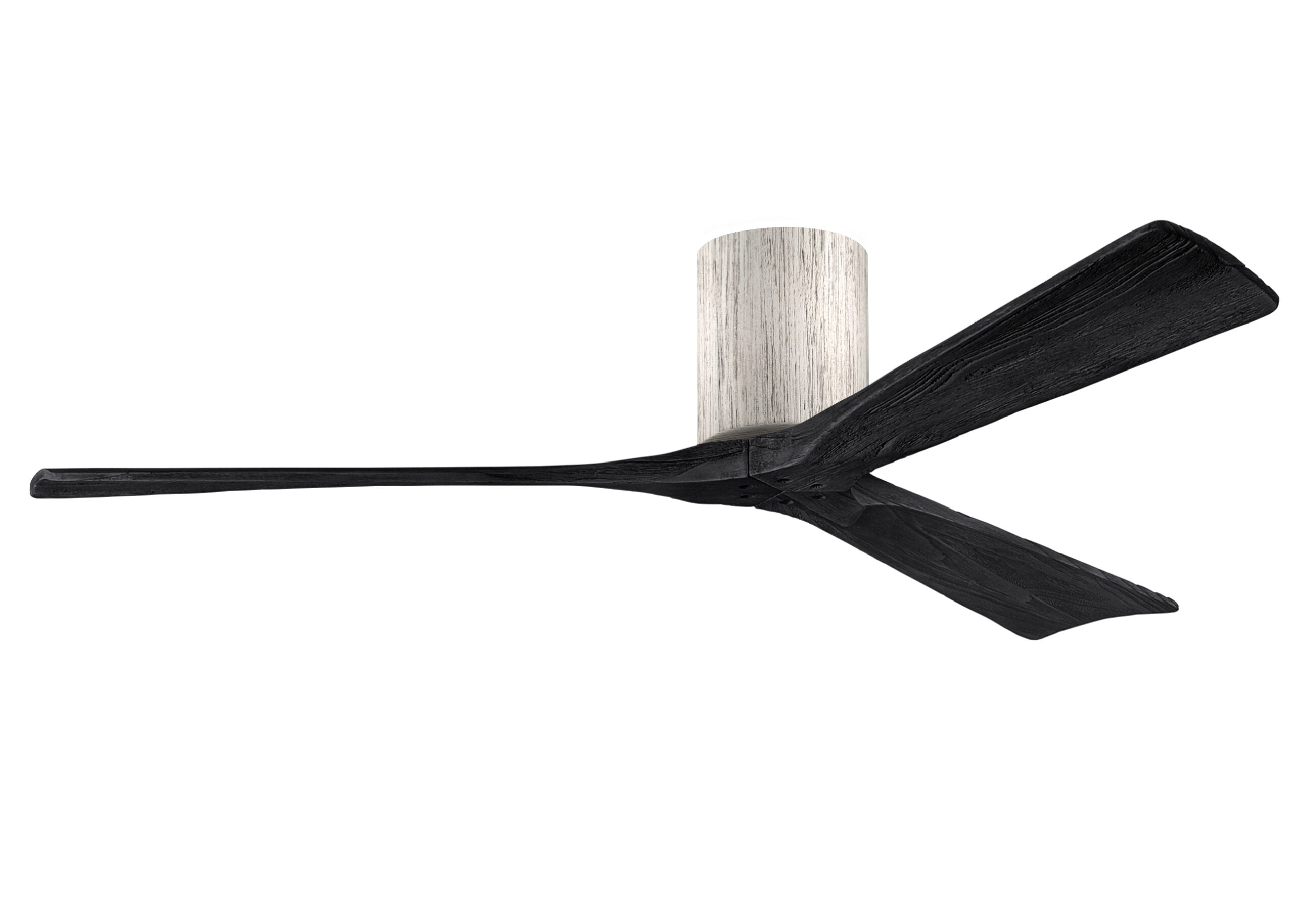 Matthews Fan Company Irene-3H 60" Flush Mounted Ceiling Fan Indoor Ceiling Fans Matthews Fan Company 60" Barnwood Matte Black