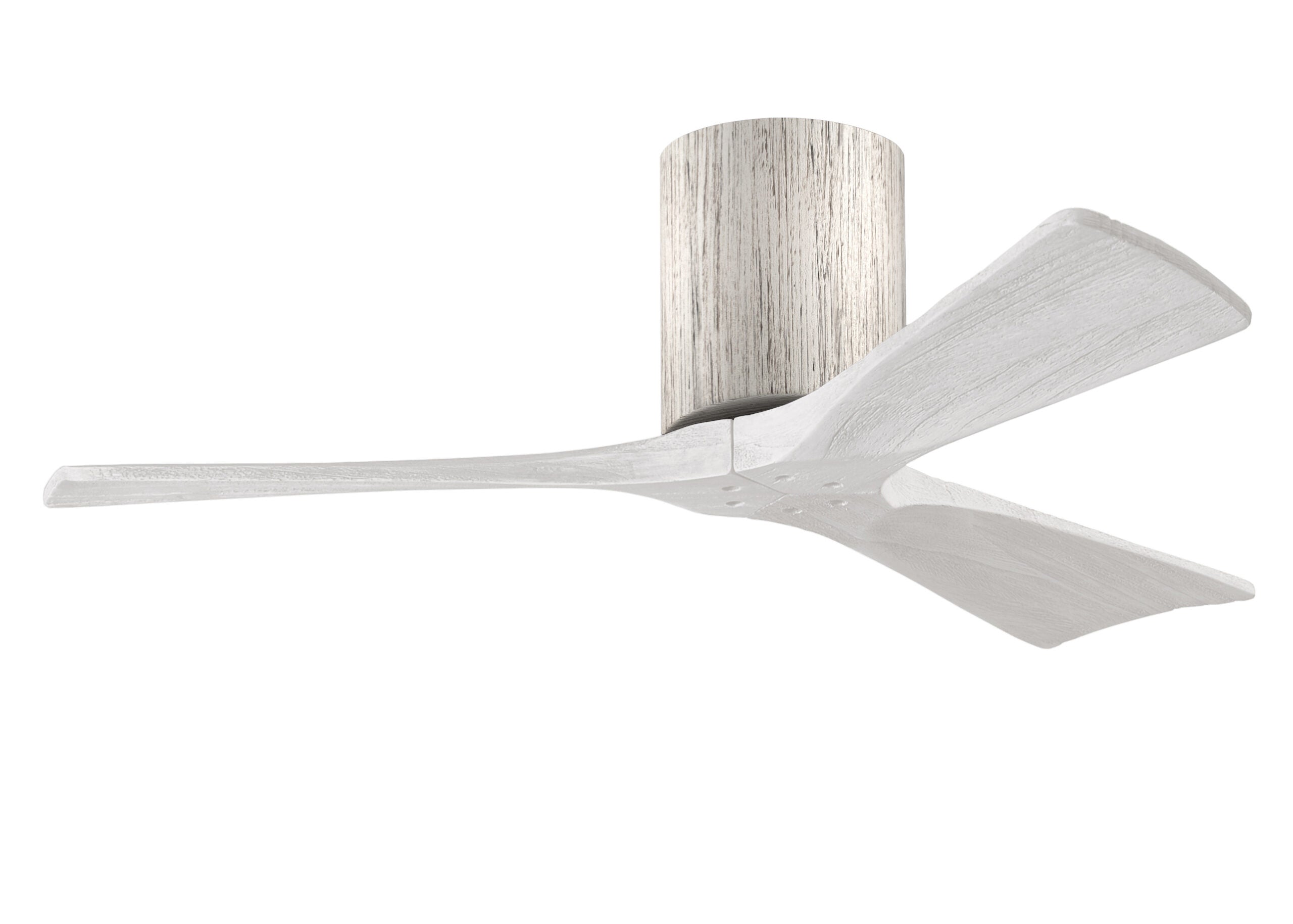 Matthews Fan Company Irene-3H 42" Flush Mounted Ceiling Fan Indoor Ceiling Fans Matthews Fan Company 42" Barnwood Matte White