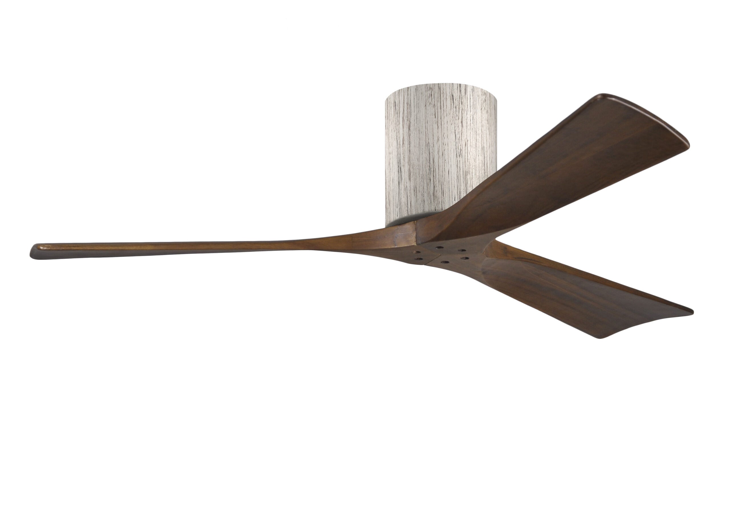 Matthews Fan Company Irene-3H 52" Flush Mounted Ceiling Fan Indoor Ceiling Fans Matthews Fan Company 52" Barnwood Walnut